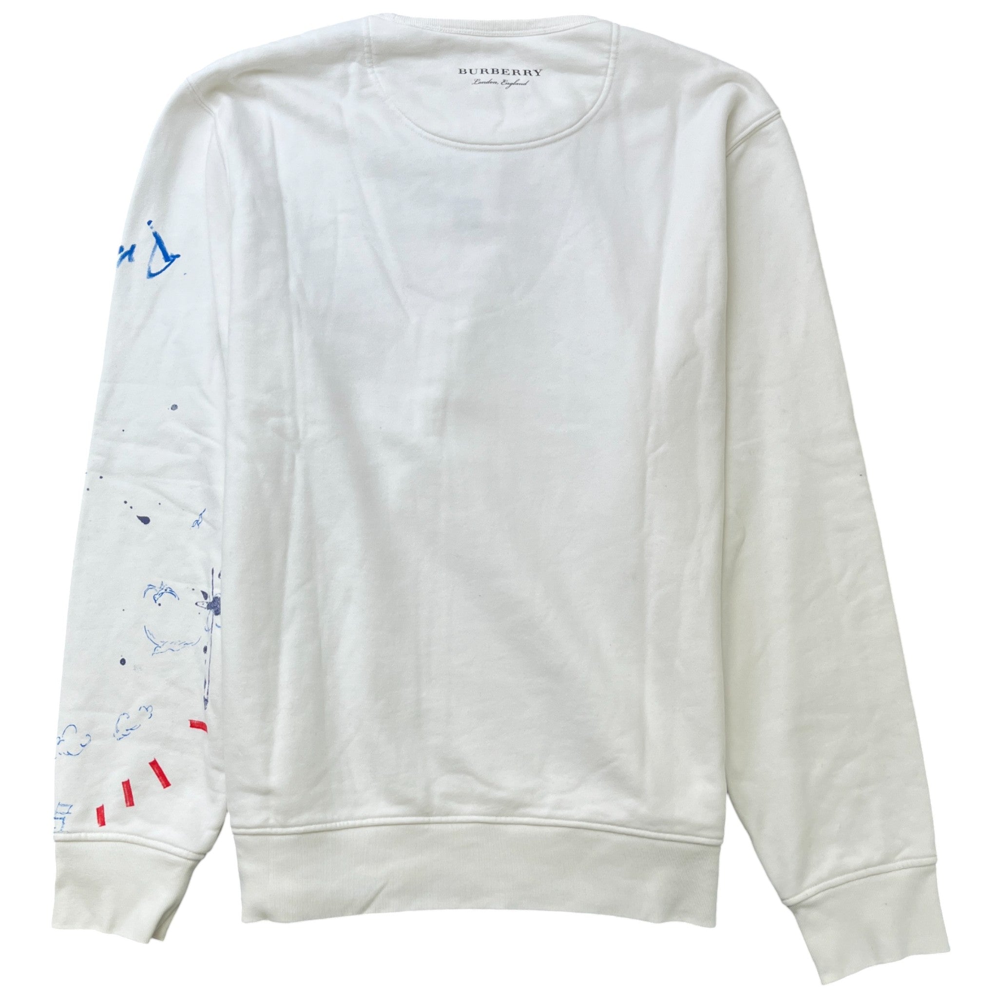 Men's England Adventure Print Jumper White Size XL