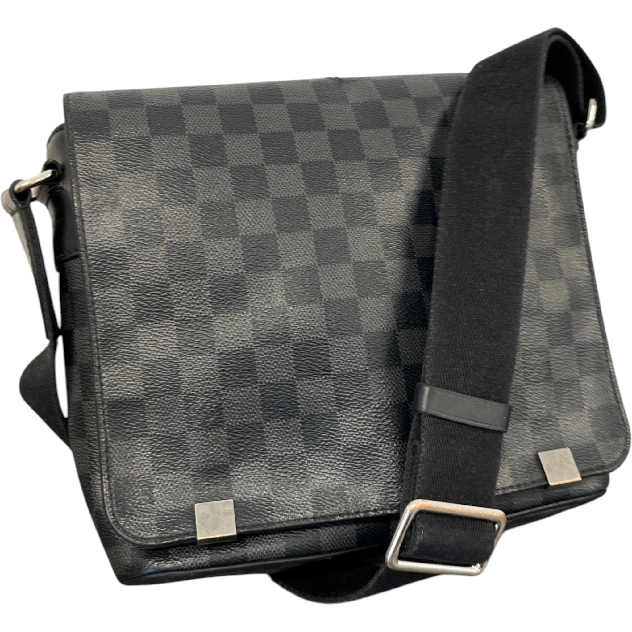 Men's Damier Graphite District Pm Messenger Bag Black
