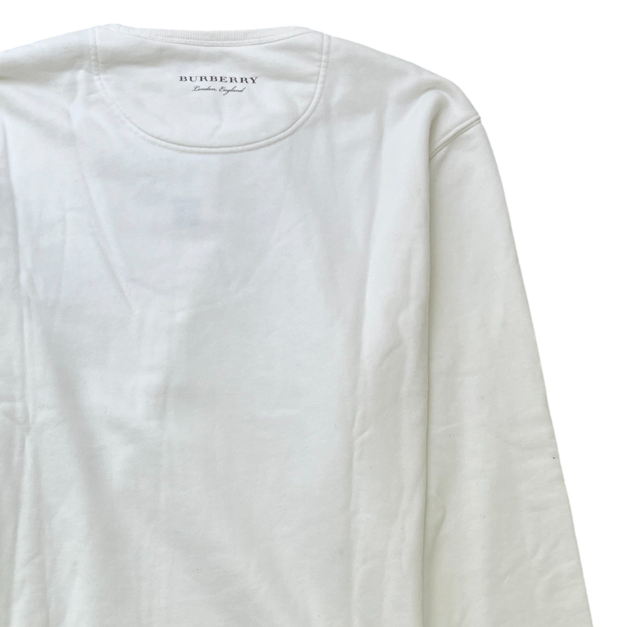 Men's England Adventure Print Jumper White Size XL