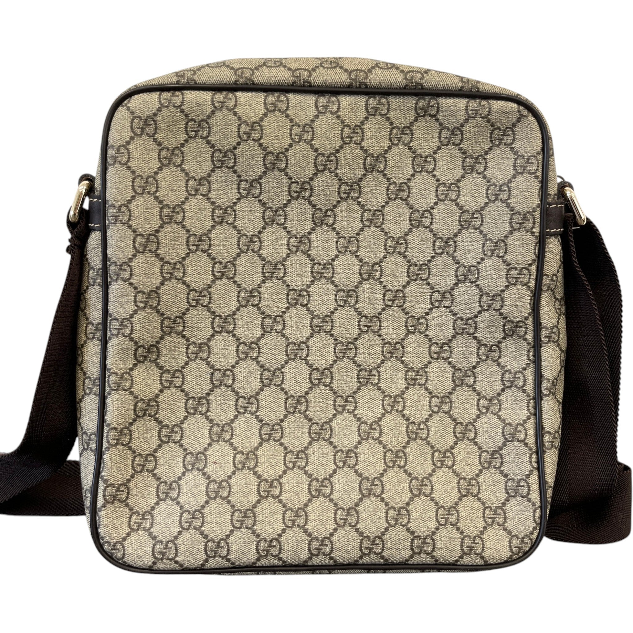 Men's Gg Supreme Messenger Bag Beige