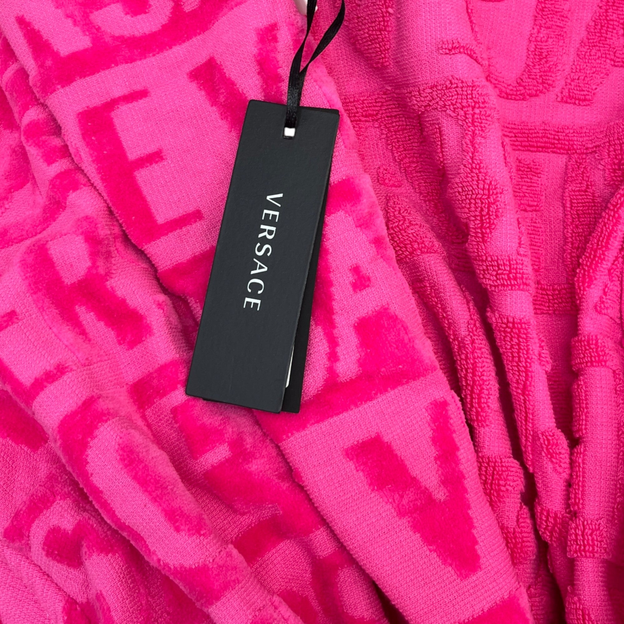 Women's I Love Baroque Bath Robe Pink Size XL