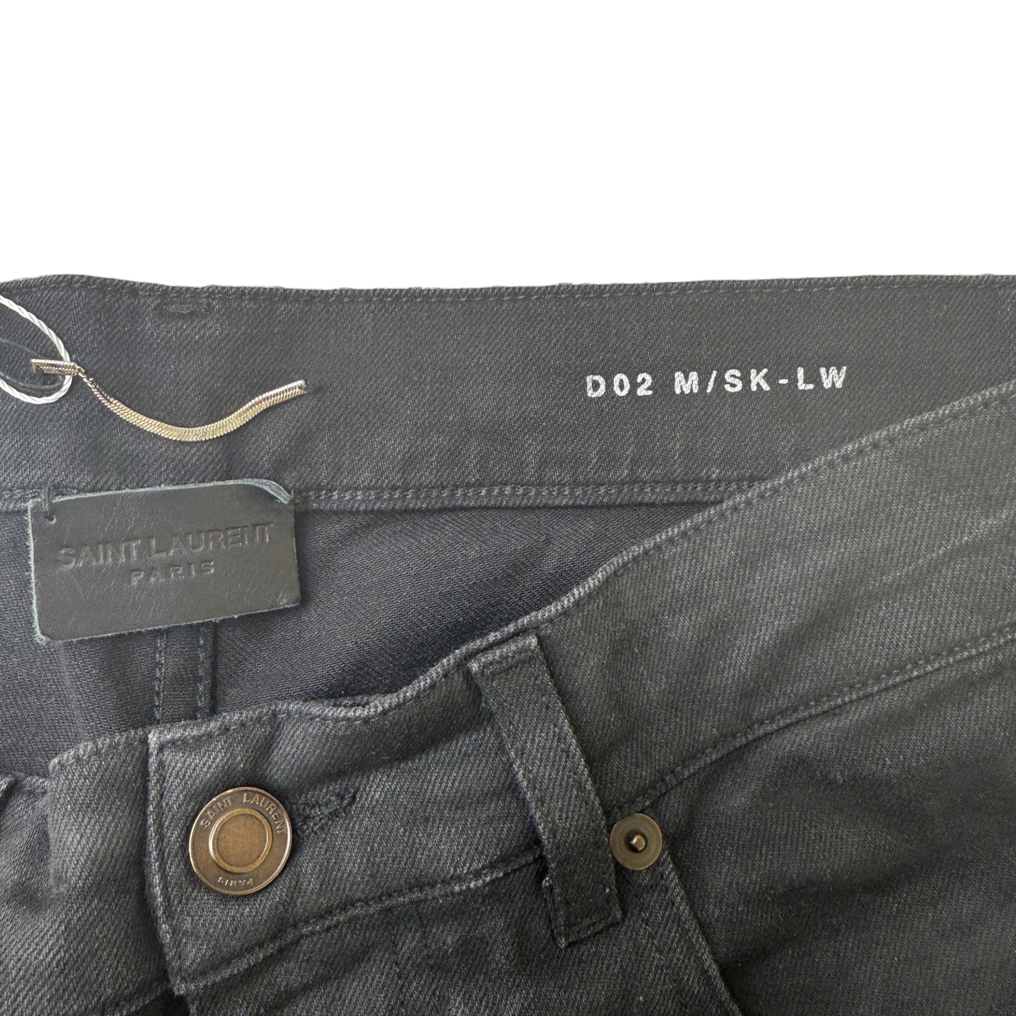 Men's Slim Jeans Black Size Waist 31"