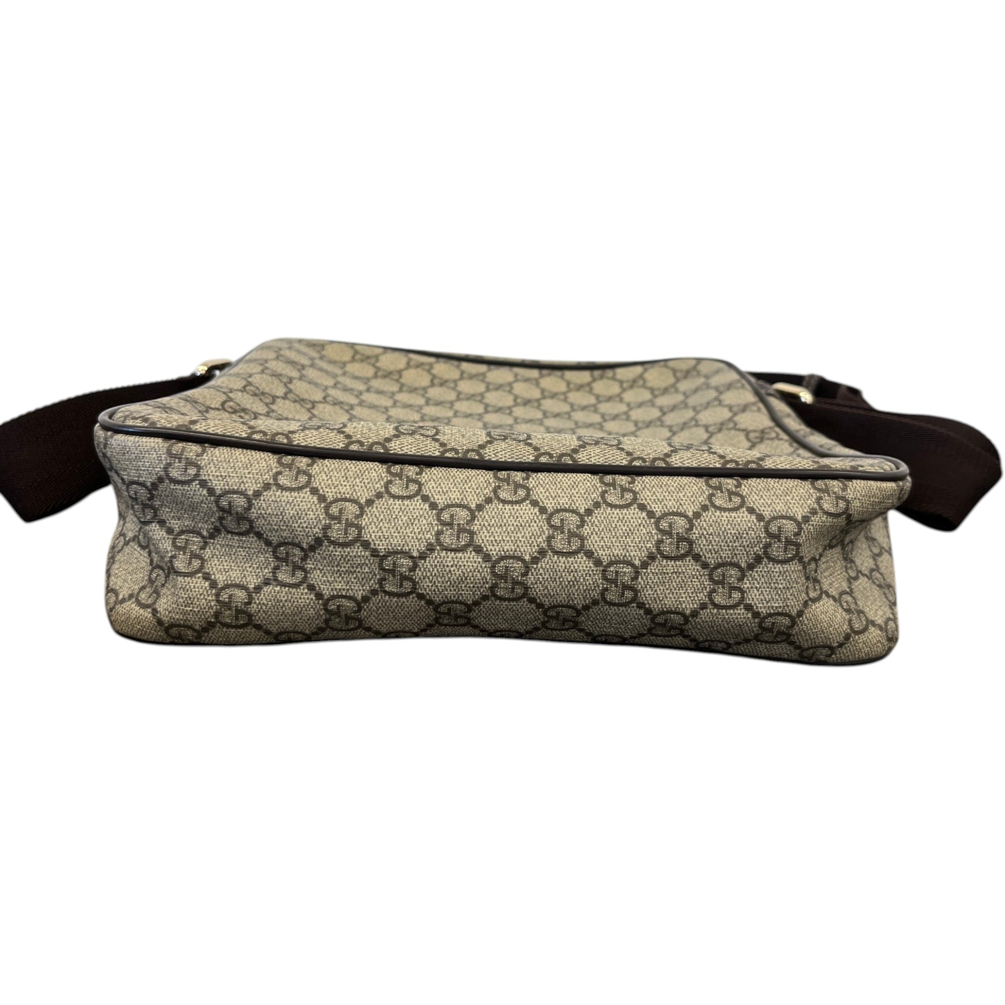 Men's Gg Supreme Messenger Bag Beige