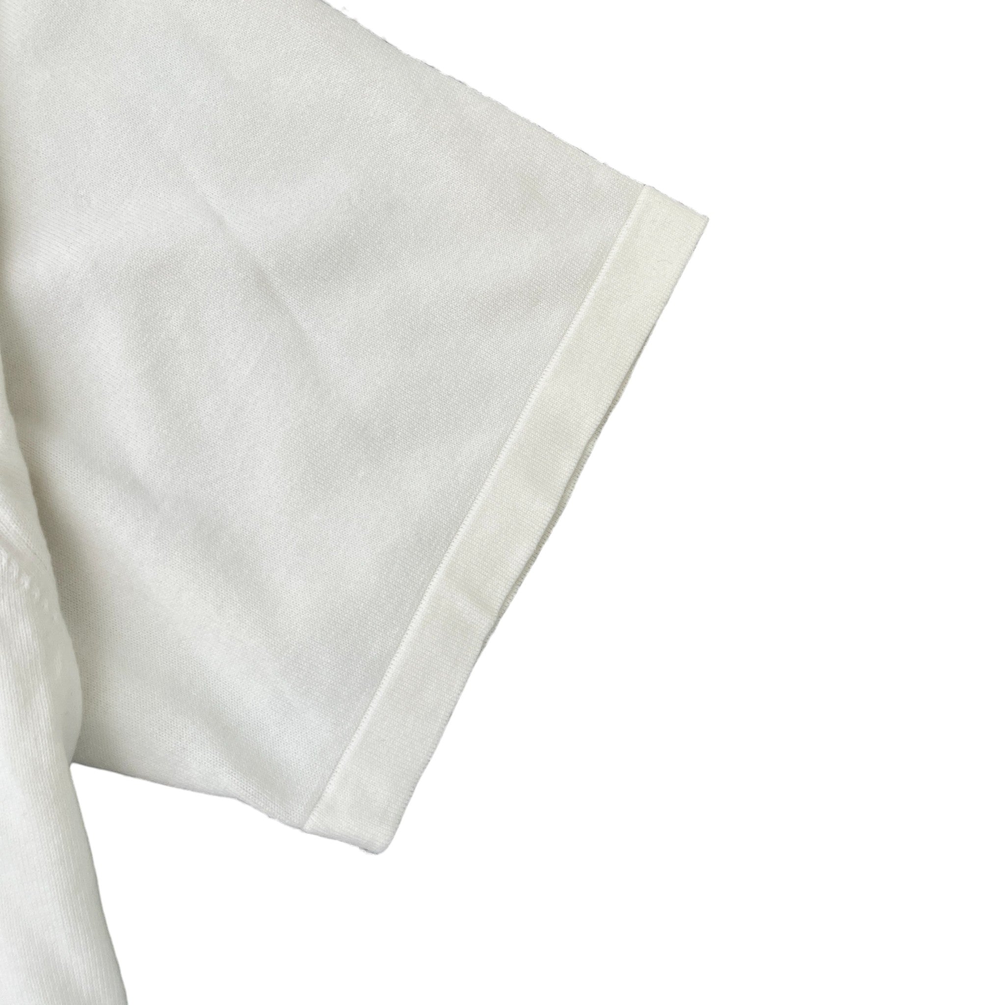 Men's Monogram Gradient Embellished T-Shirt White Size 5XL