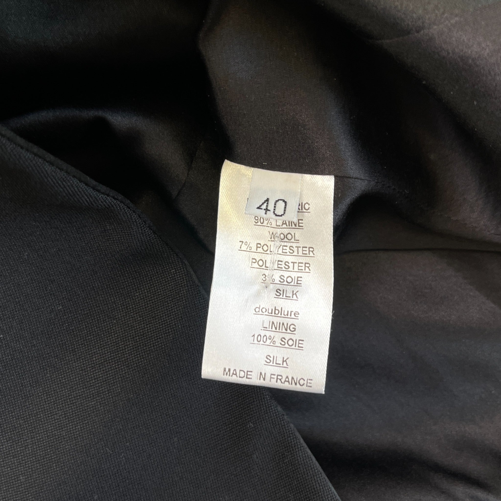 Women's Satin Lapel Double Breasted Jacket Black Size IT 38 / UK 6