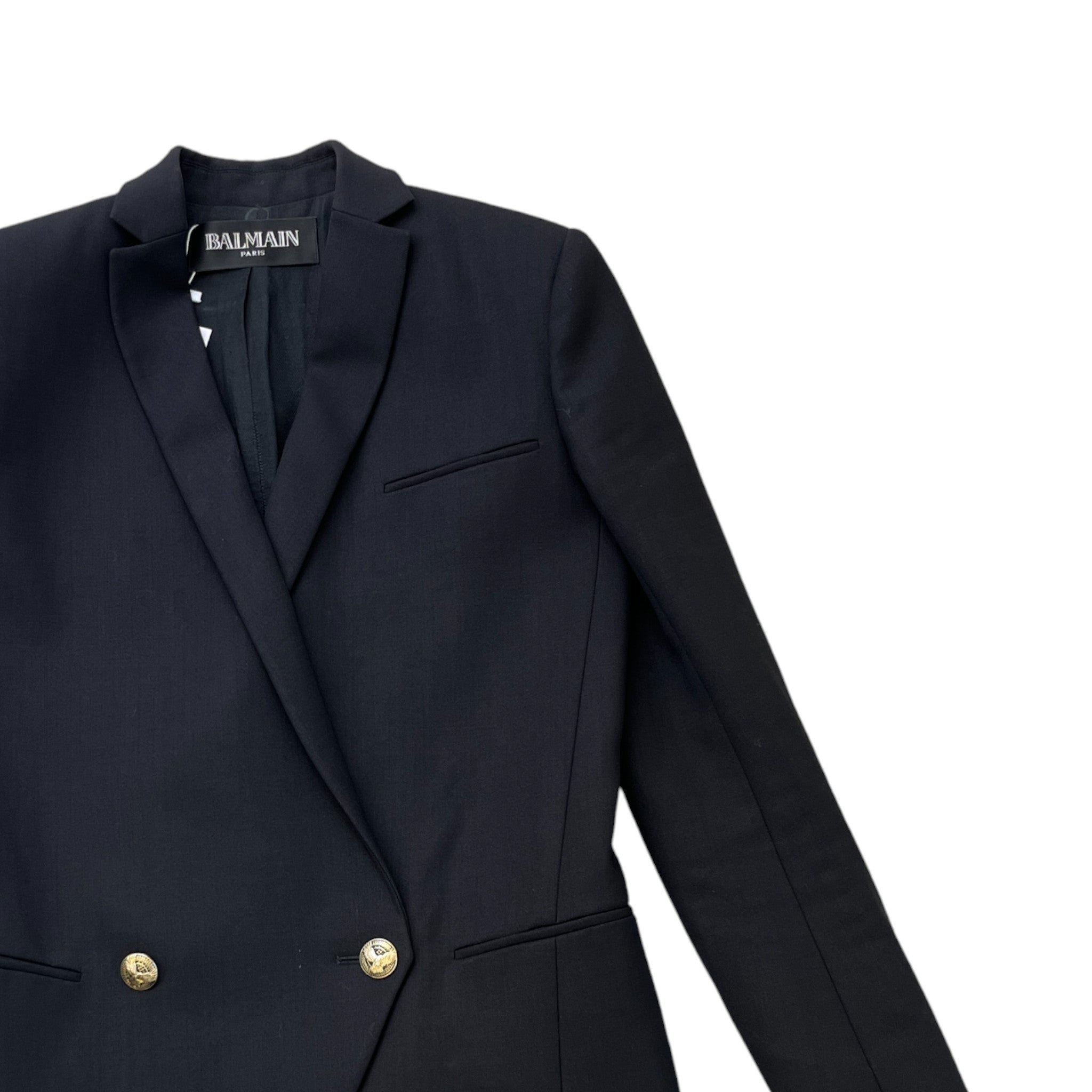 Women's Double Breasted Jacket Black Size IT 38 / UK 6