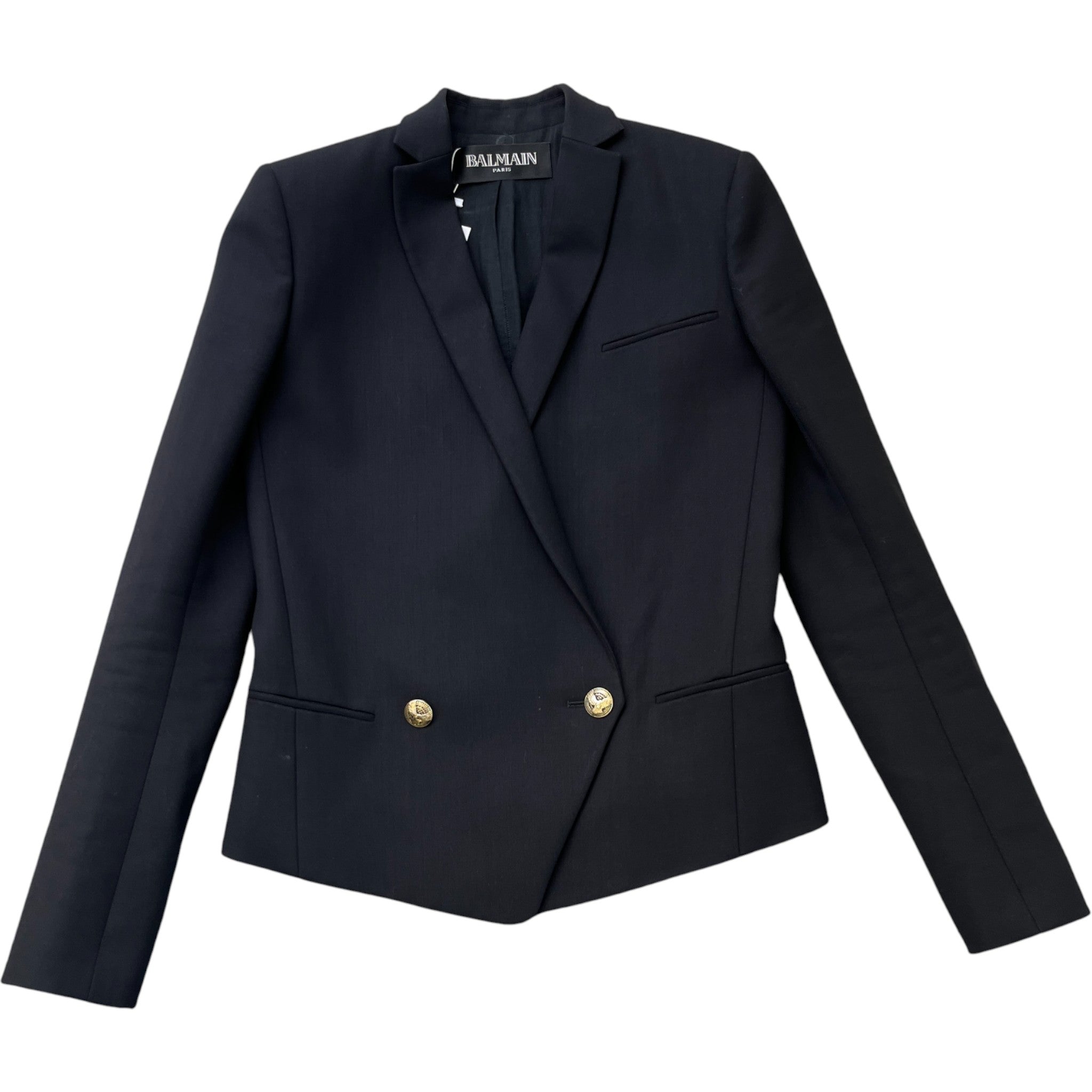 Women's Double Breasted Jacket Black Size IT 38 / UK 6