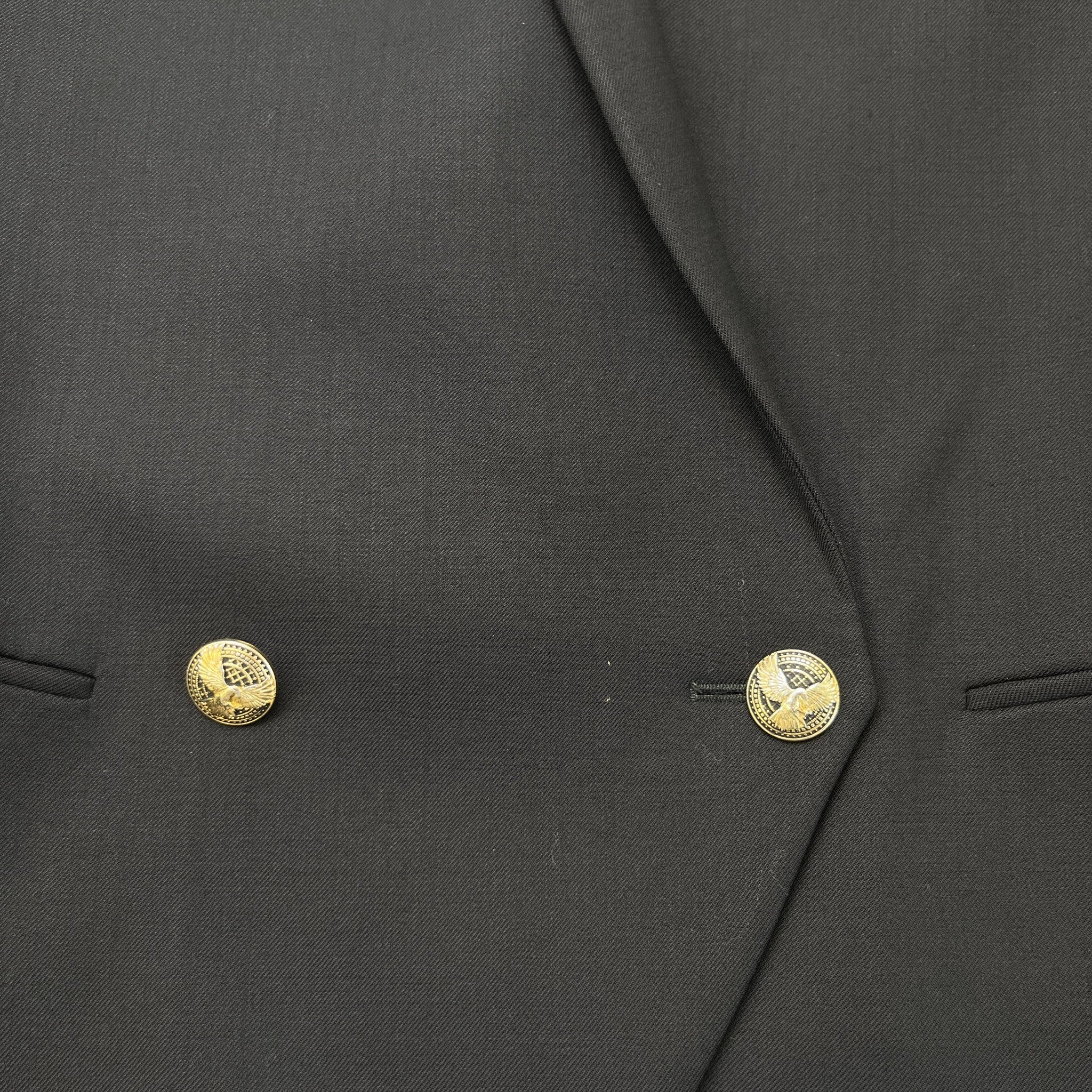 Women's Double Breasted Jacket Black Size IT 38 / UK 6