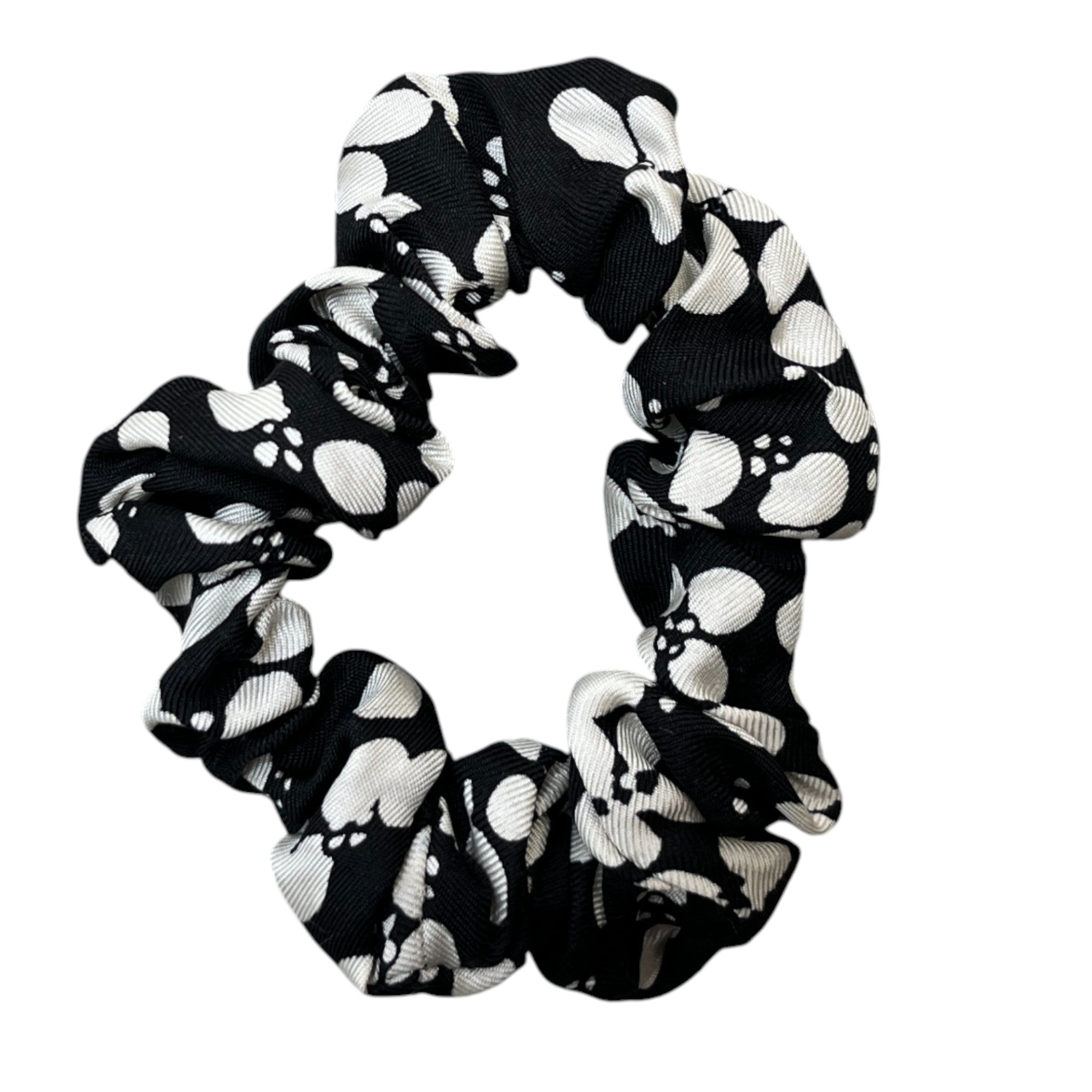 Women's Cc Print Matching Scrunchie And Scarf Black