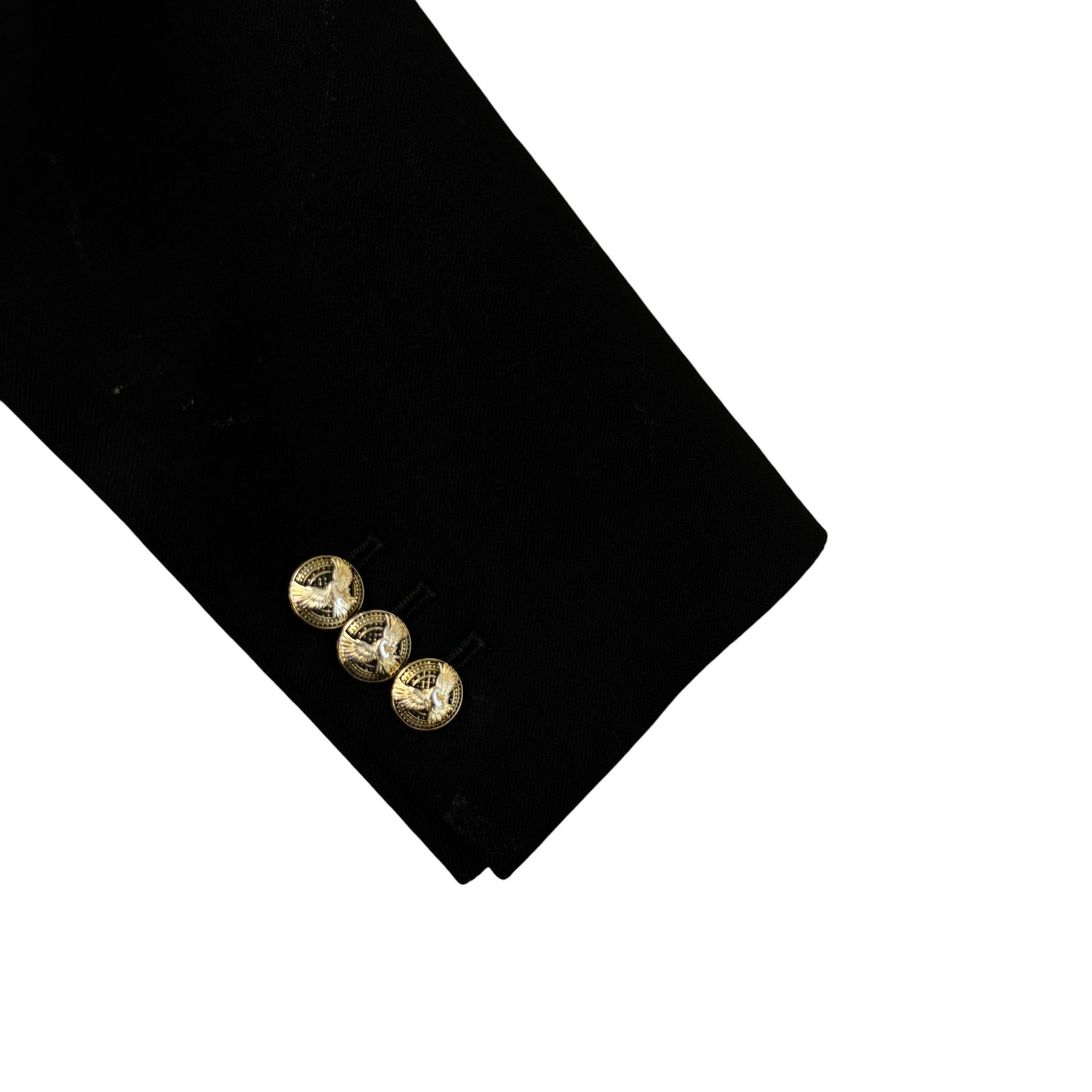 Women's Double Breasted Jacket Black Size IT 38 / UK 6