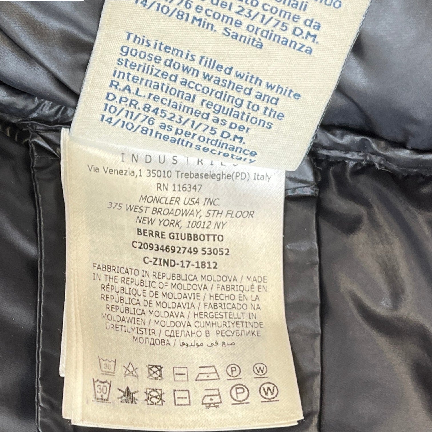 Women's Berre Down Jacket Black Size 1 / UK 10
