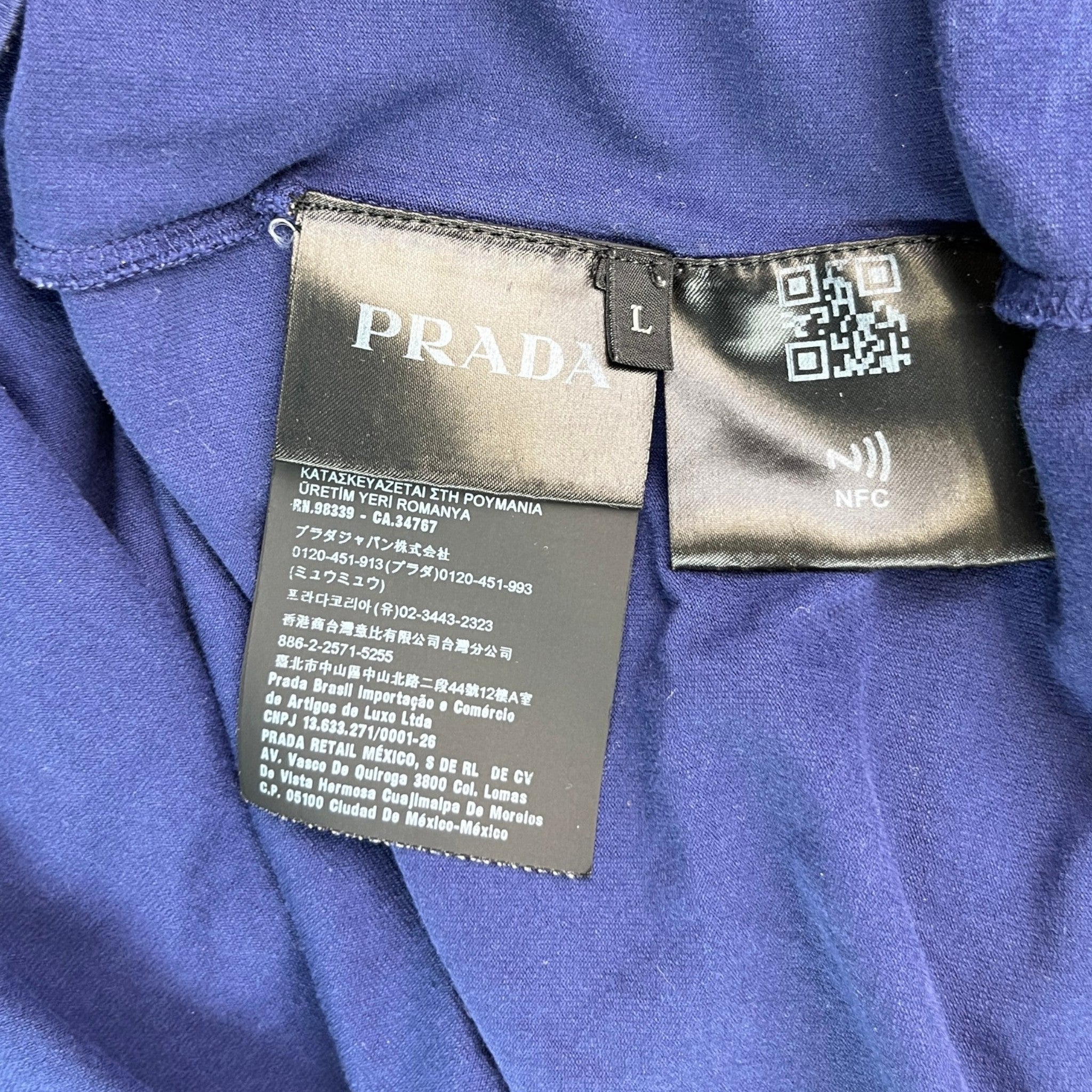 Men's Logo Pocket T-Shirt Blue Size L