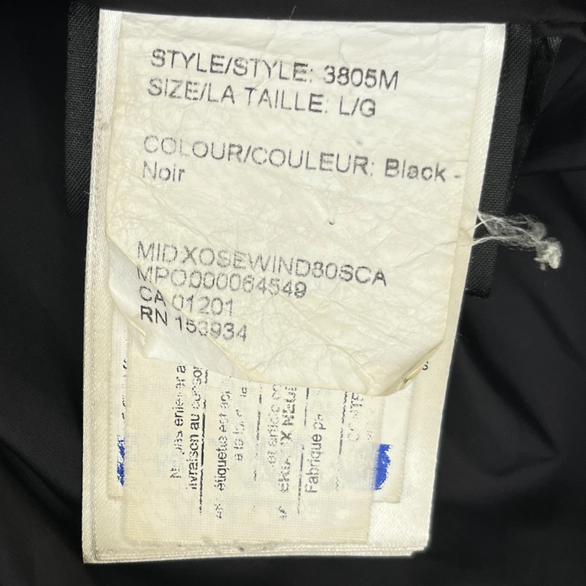 Men's Carson Down Jacket Black Size L