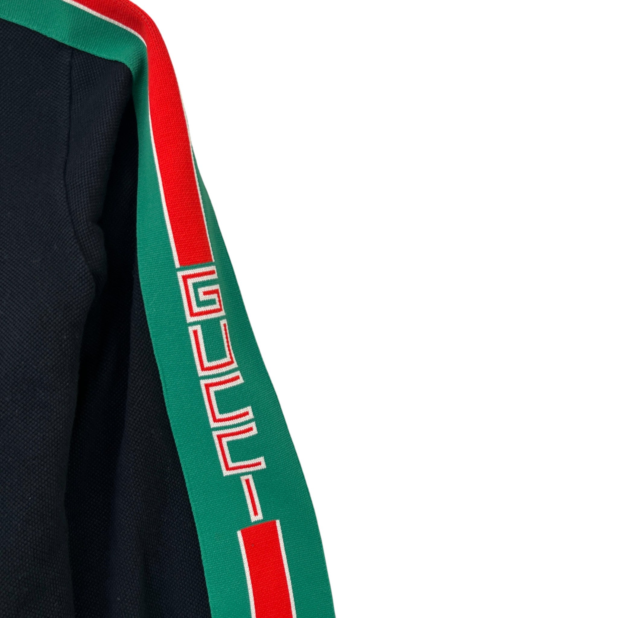 Men's Web Logo Polo Shirt Black Size S