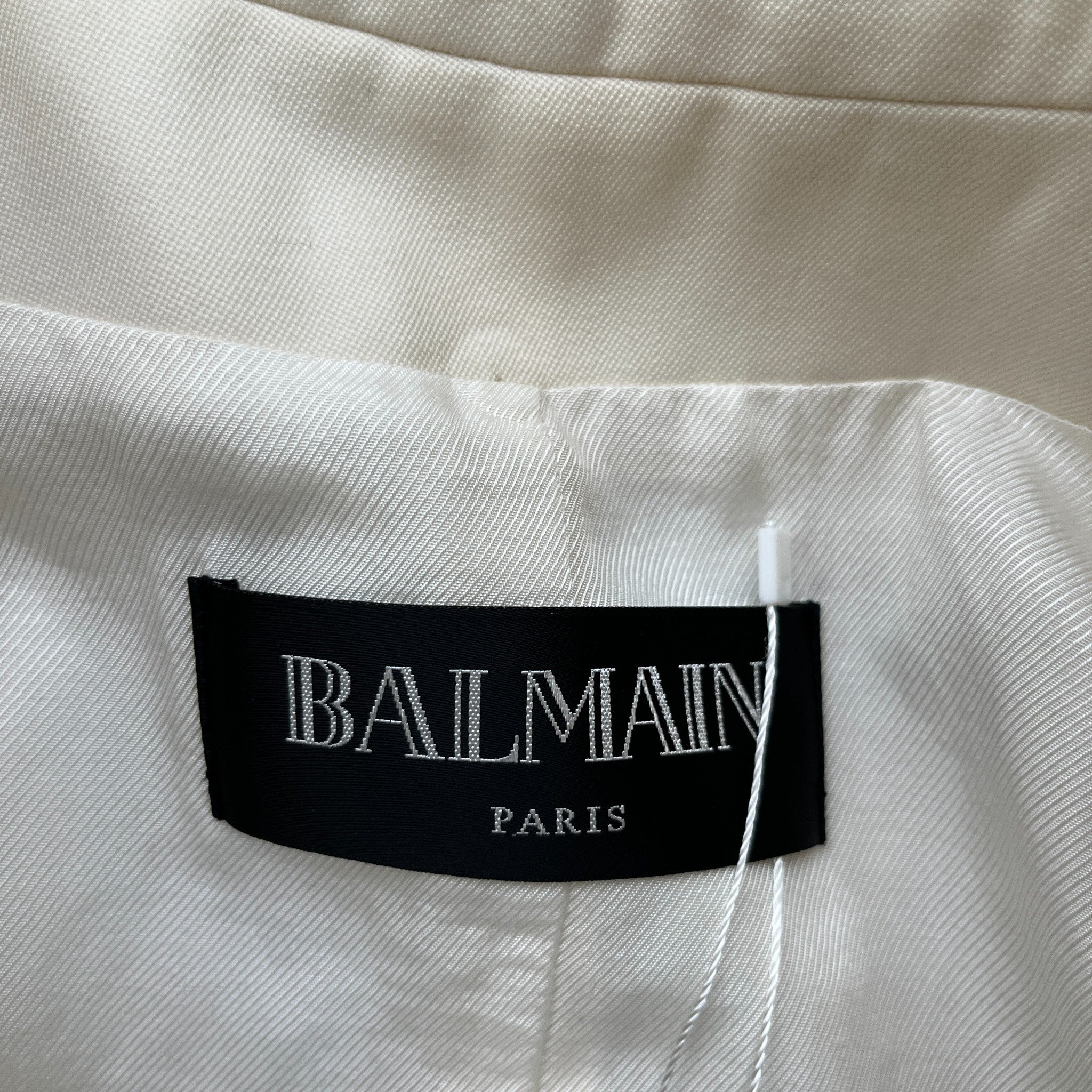 Women's Double Breasted Jacket Cream Size IT 38 / UK 6