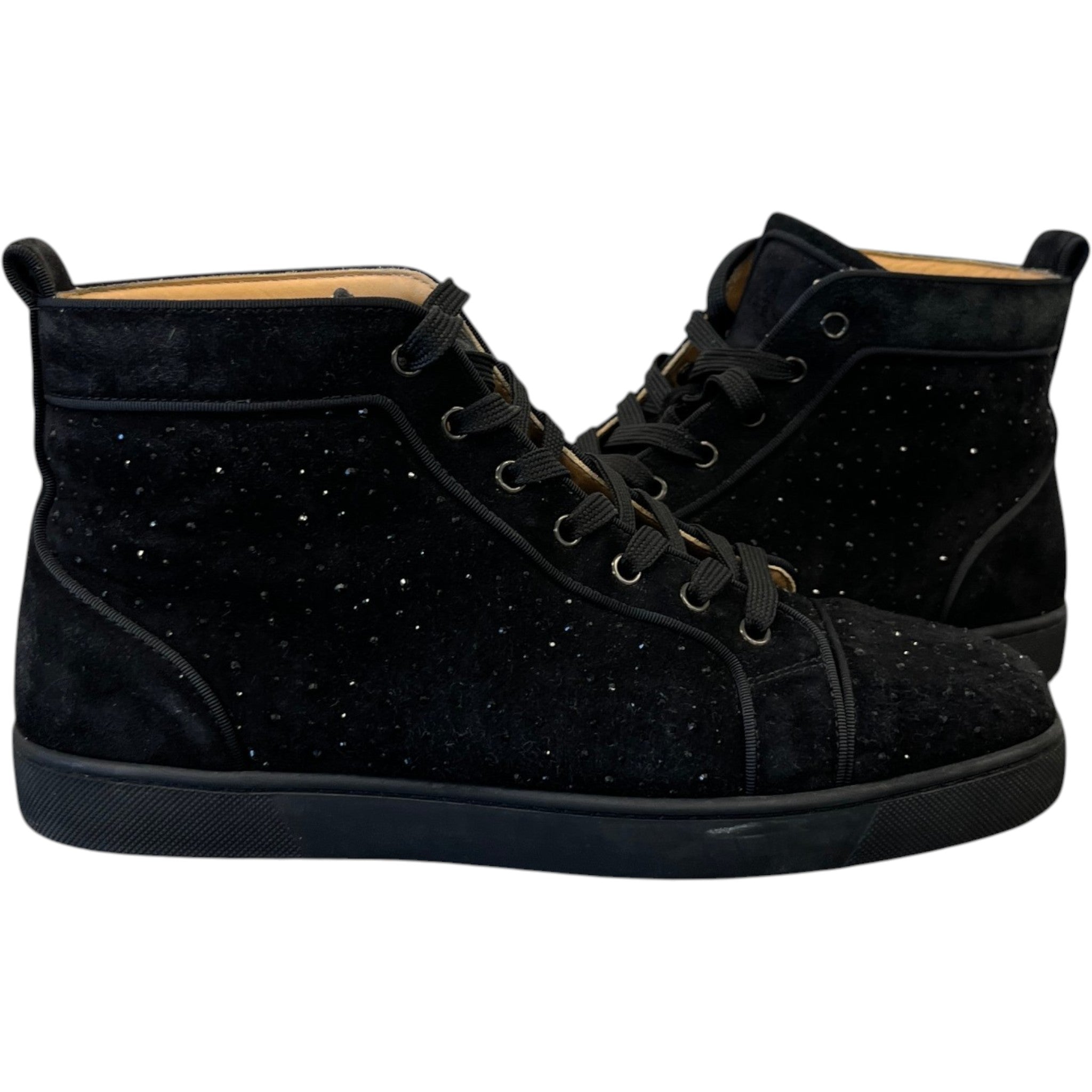 Men's Louis Strass High Trainers Black Size EU 42.5 / UK 8.5