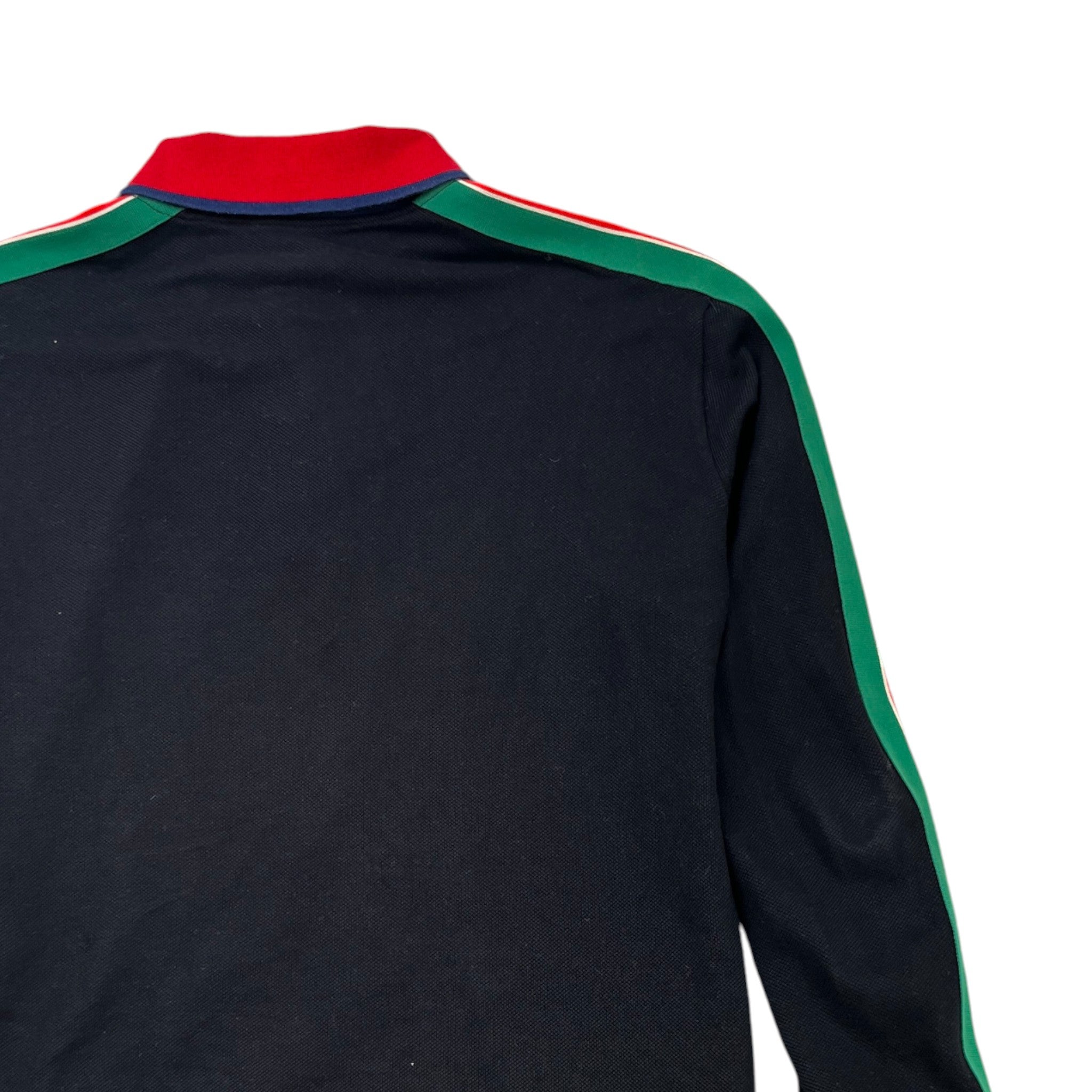 Men's Web Logo Polo Shirt Black Size S