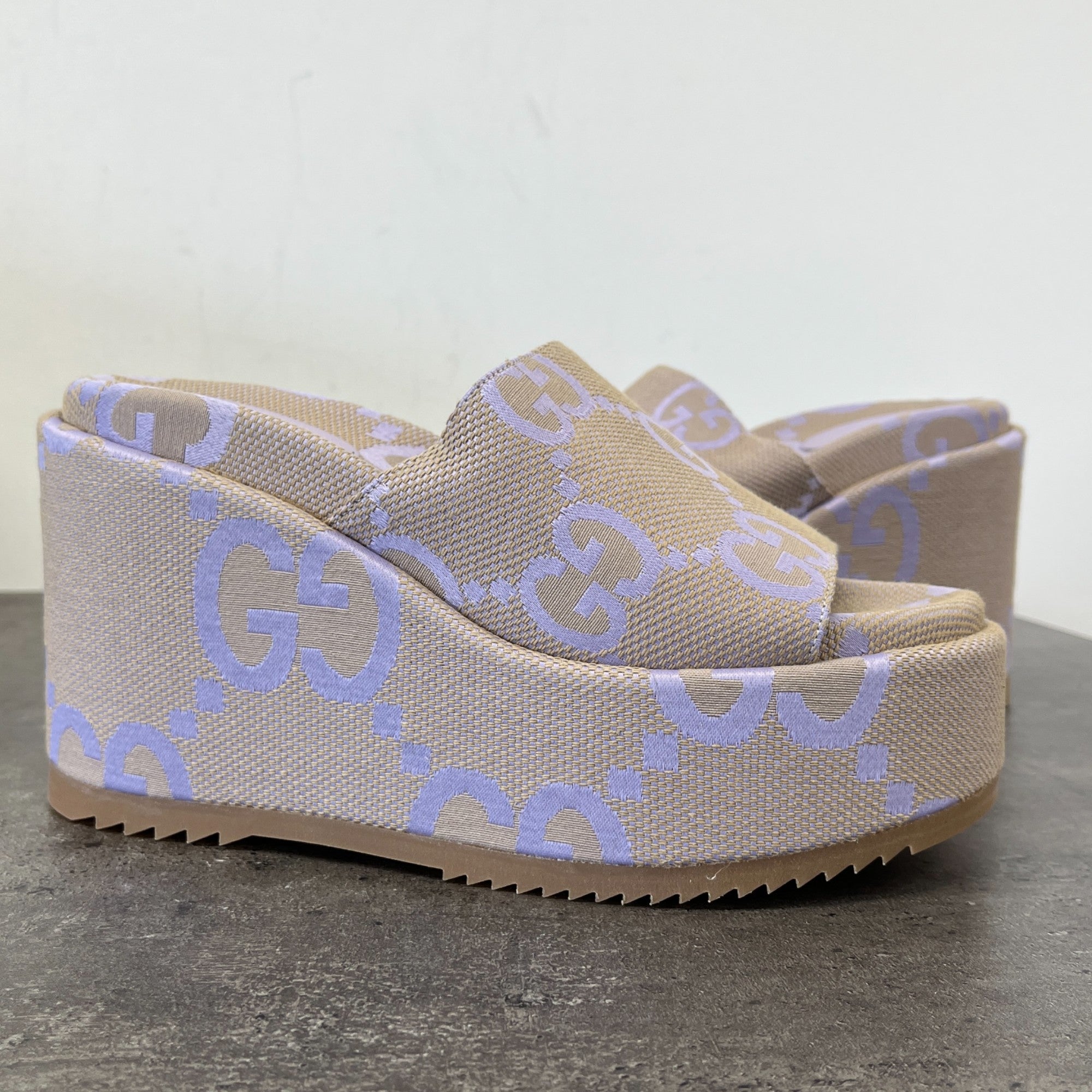 Women's Gg Supreme Platform Slides Purple Size EU 38 / UK 5