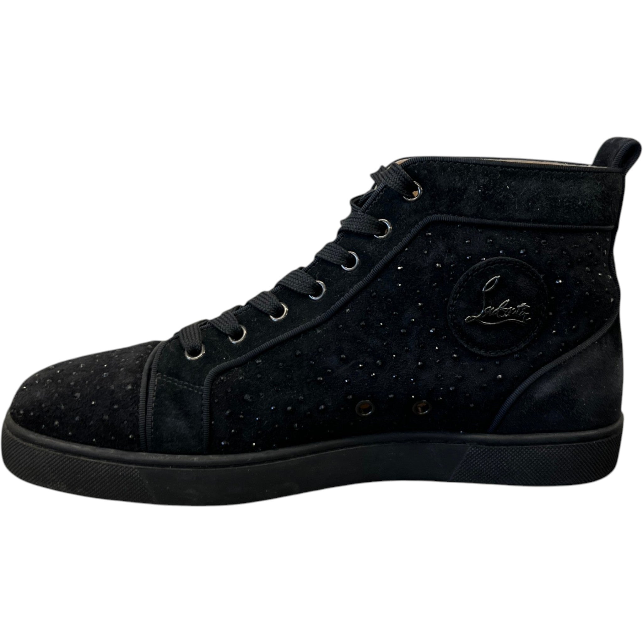 Men's Louis Strass High Trainers Black Size EU 42.5 / UK 8.5