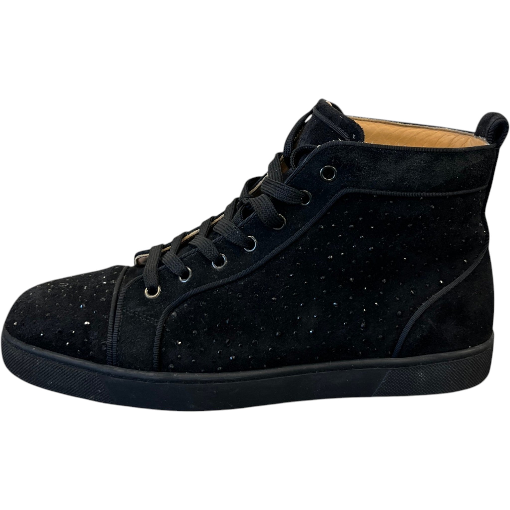 Men's Louis Strass High Trainers Black Size EU 42.5 / UK 8.5
