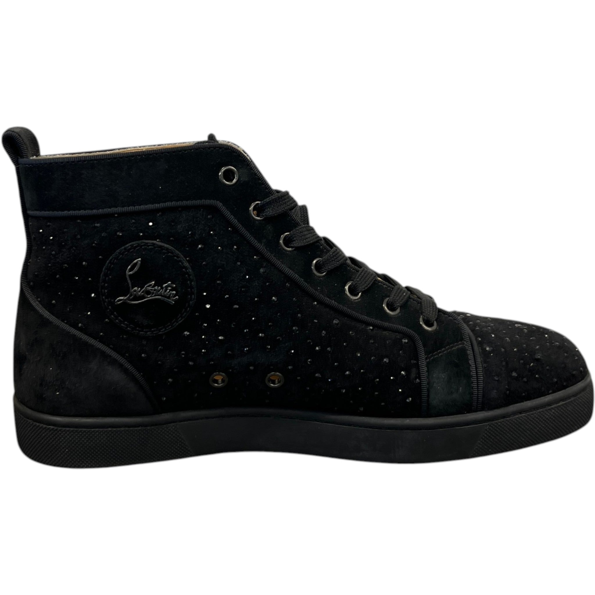 Men's Louis Strass High Trainers Black Size EU 42.5 / UK 8.5
