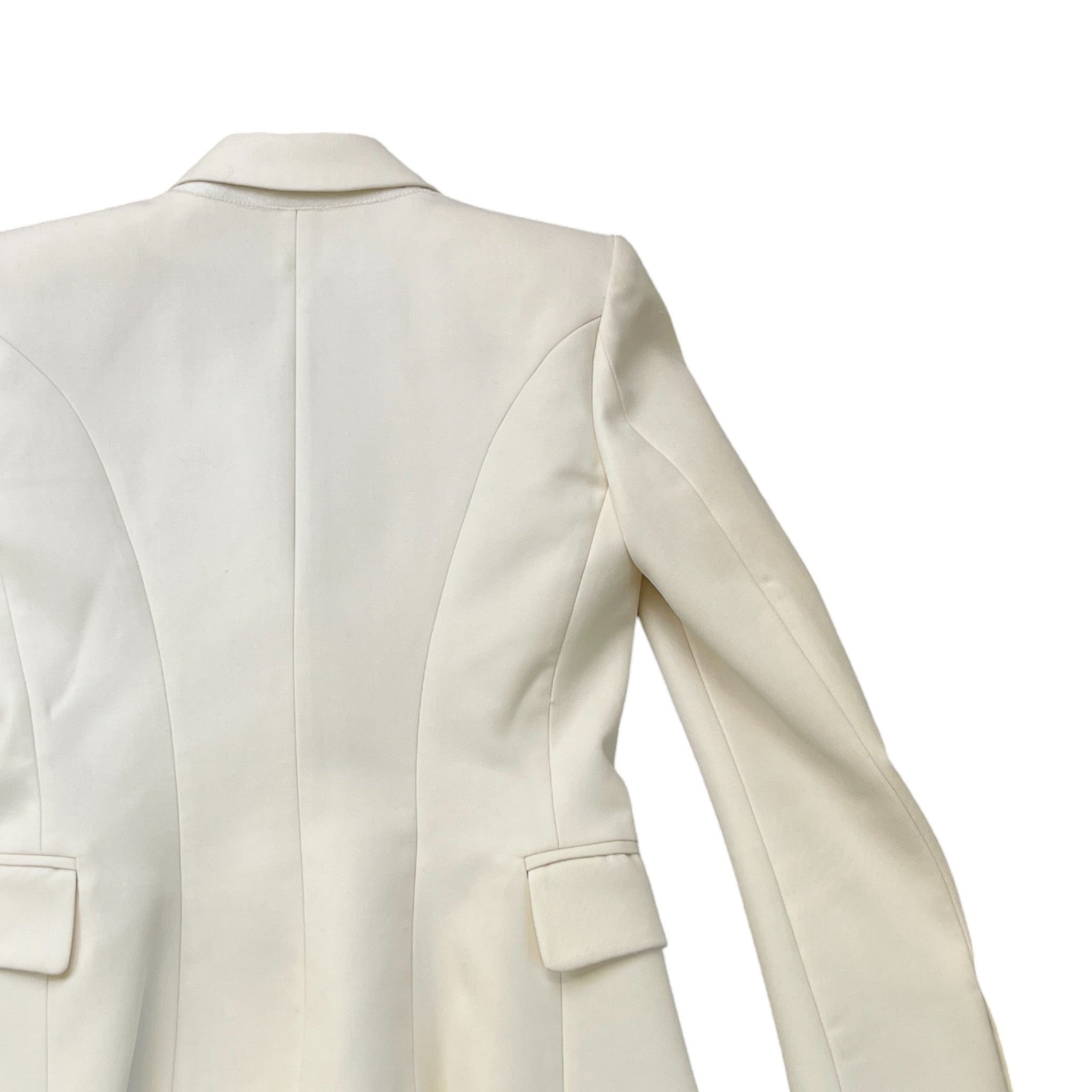 Women's Double Breasted Jacket Cream Size IT 38 / UK 6