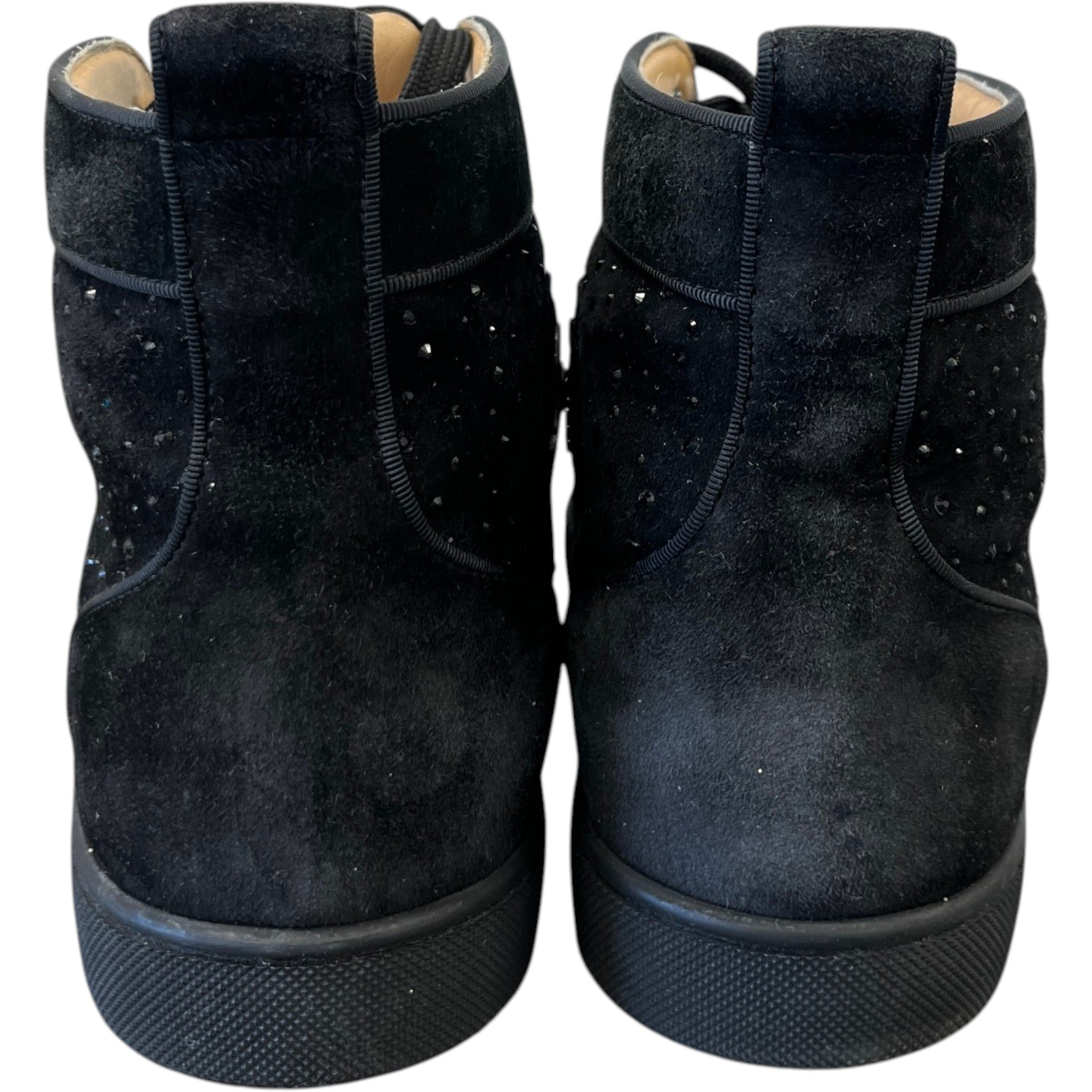 Men's Louis Strass High Trainers Black Size EU 42.5 / UK 8.5