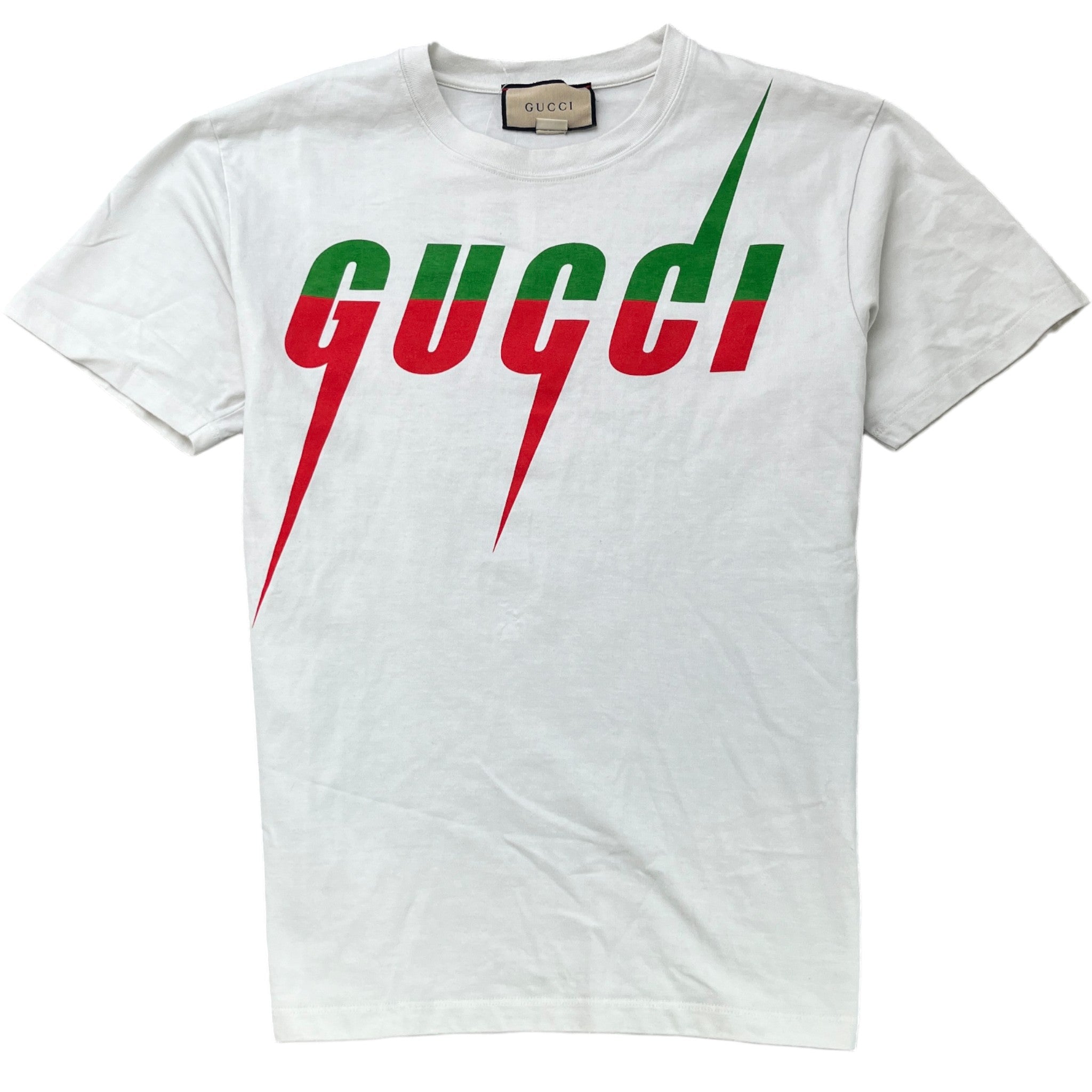 Men's Blade Logo Print T-Shirt White Size XS