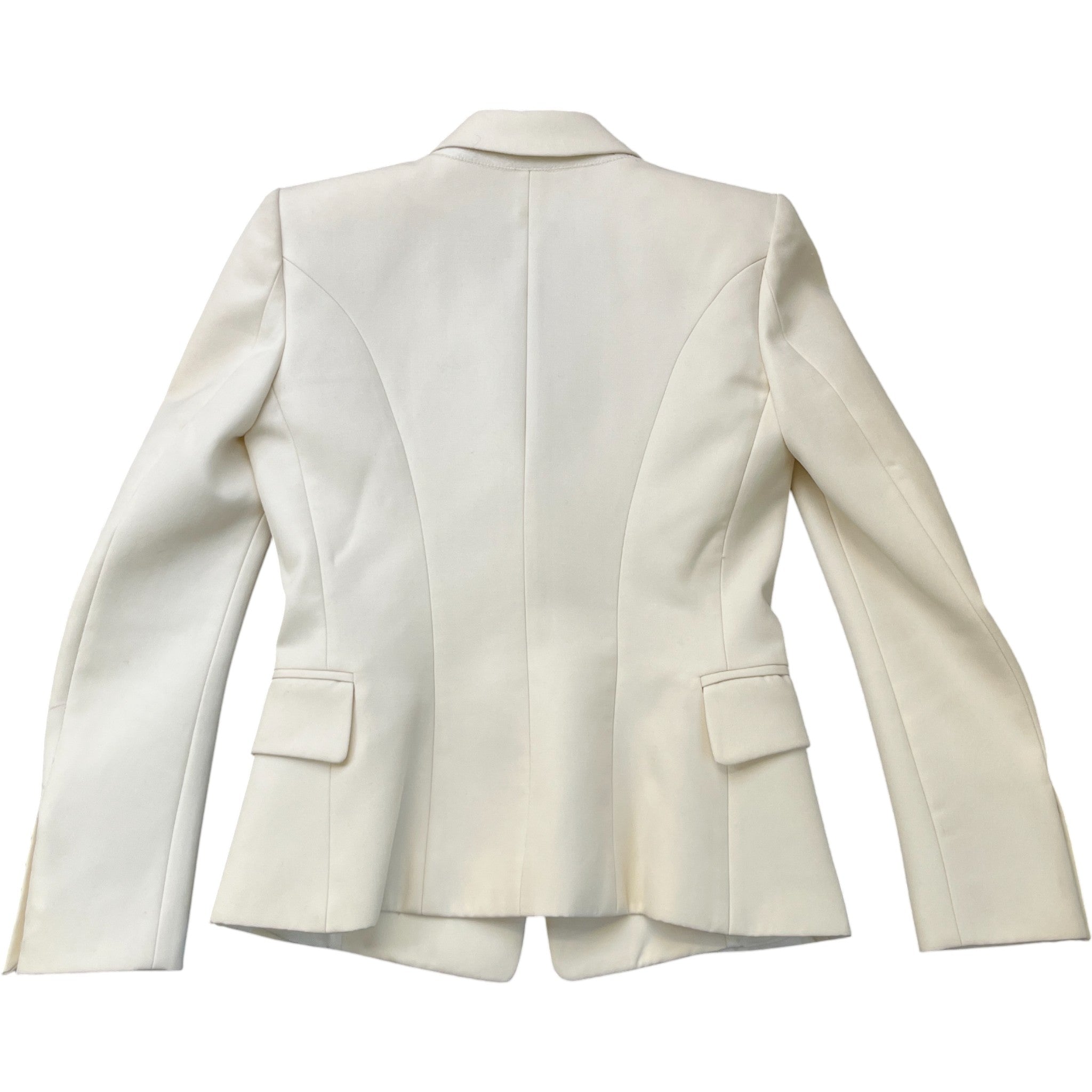Women's Double Breasted Jacket Cream Size IT 38 / UK 6