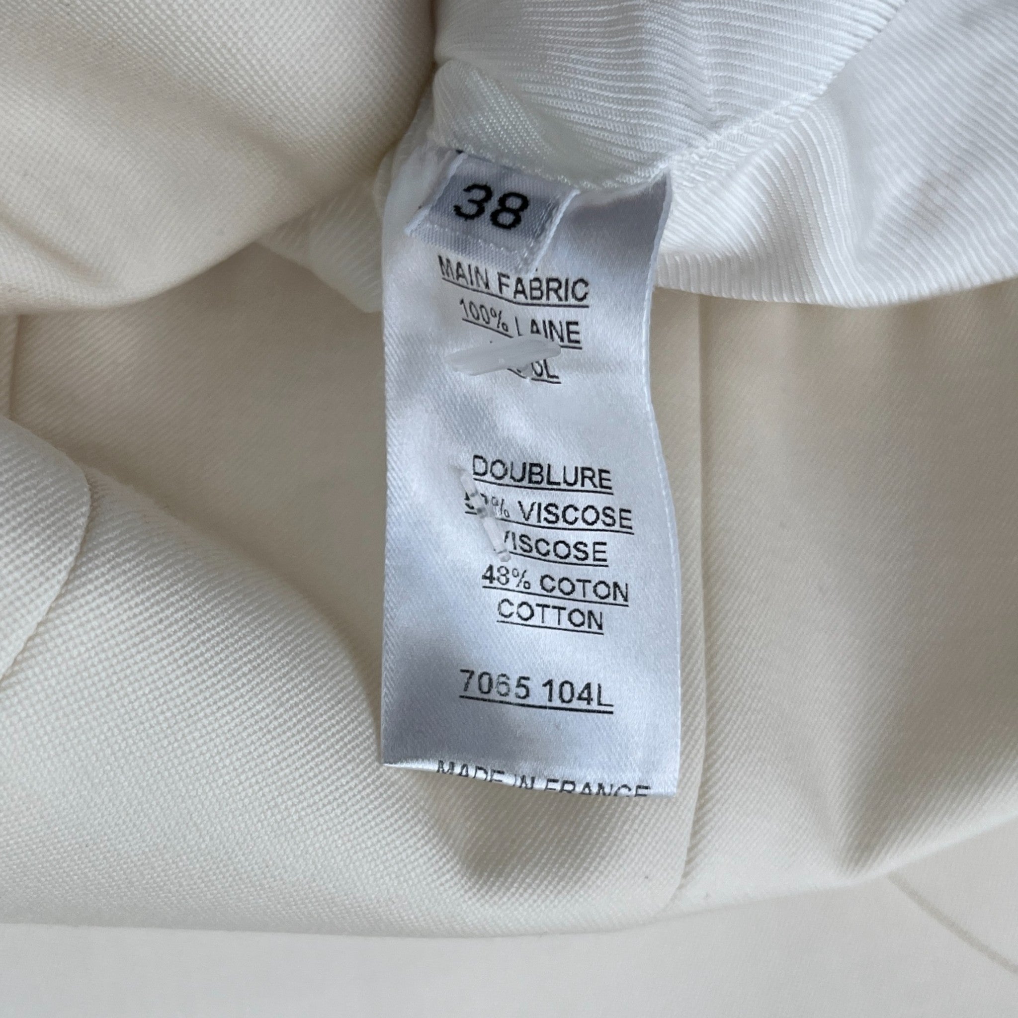 Women's Double Breasted Jacket Cream Size IT 38 / UK 6