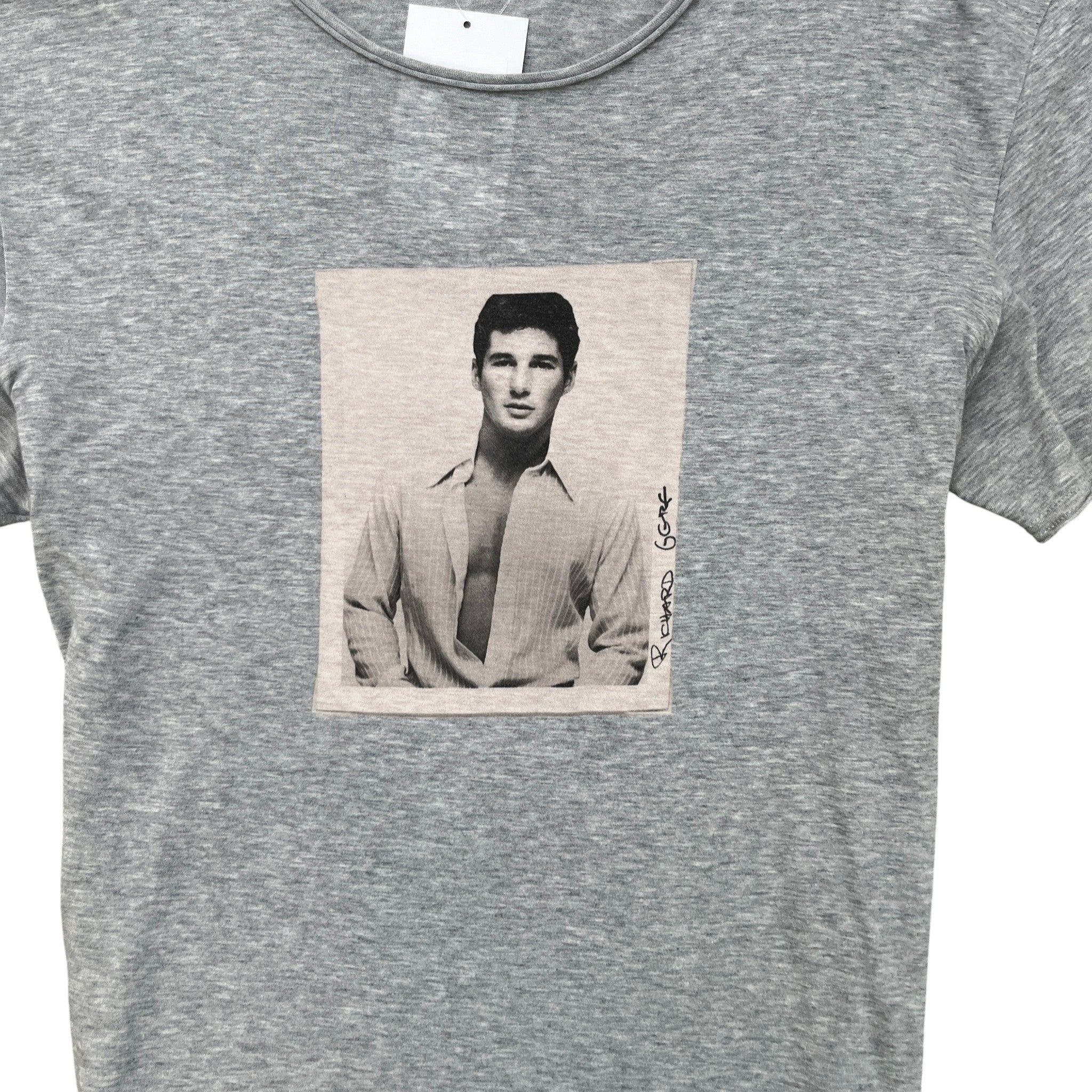 Men's Richard Gere Graphic T-Shirt Grey Size IT 48 / UK M