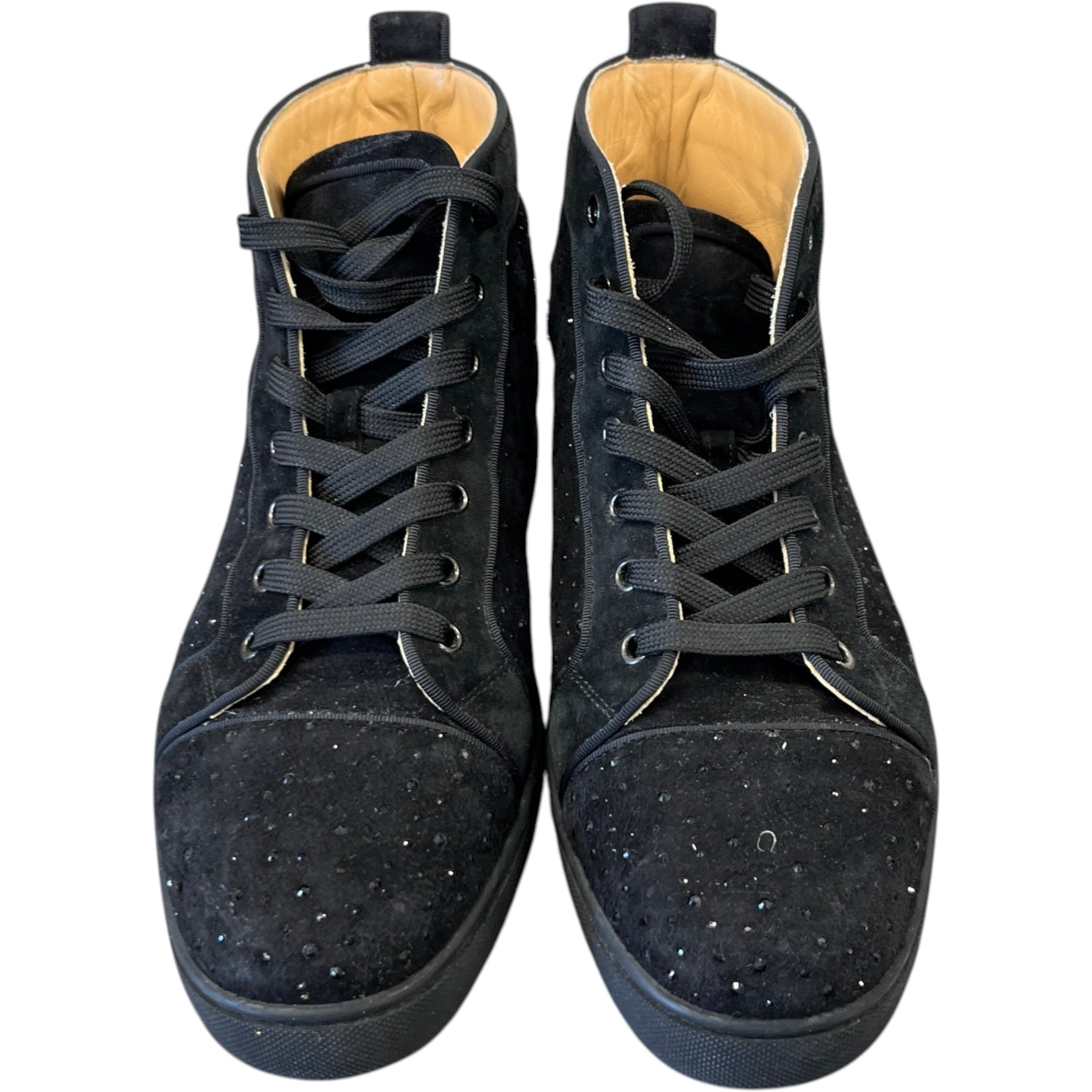 Men's Louis Strass High Trainers Black Size EU 42.5 / UK 8.5