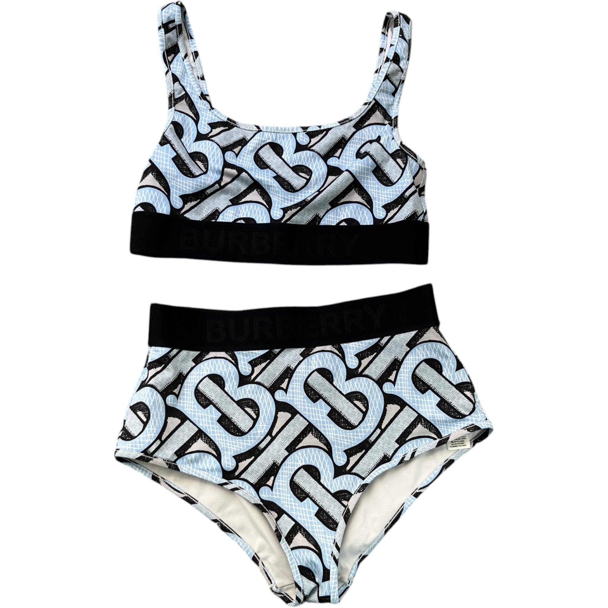Women's Tb Summer Monogram Bikini Blue Size L