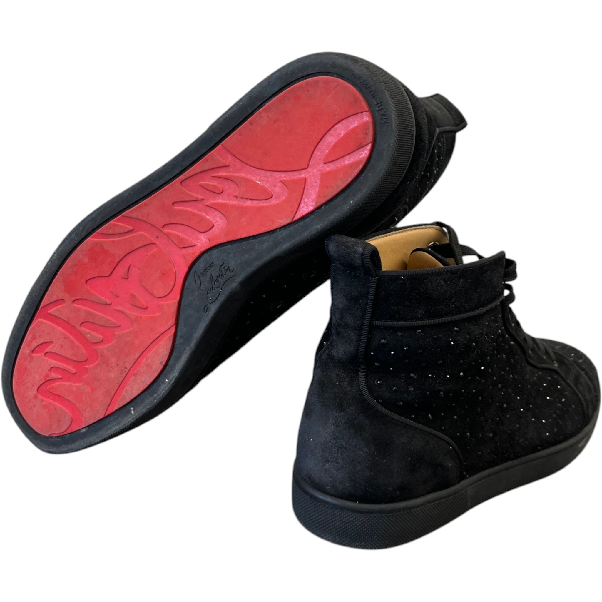 Men's Louis Strass High Trainers Black Size EU 42.5 / UK 8.5