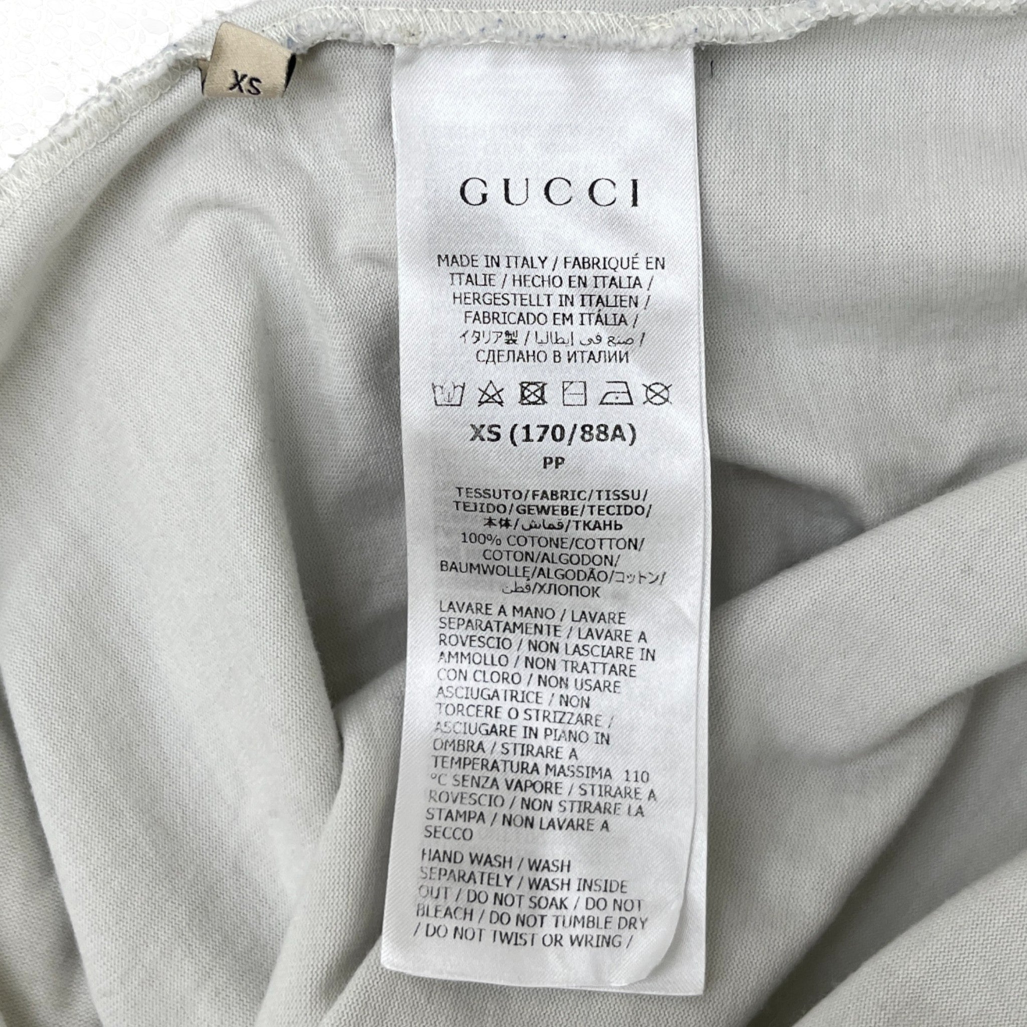 Men's Blade Logo Print T-Shirt White Size XS