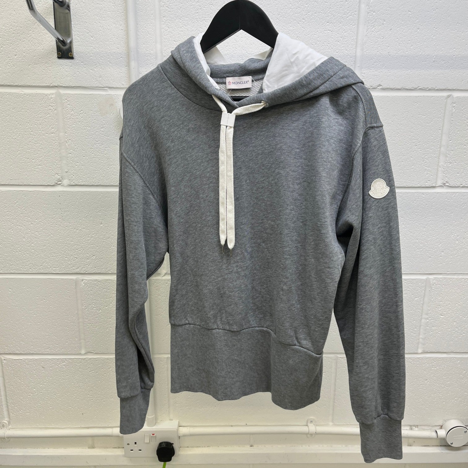 Women's Maglia Con Cappuccio Hoodie Grey Size L
