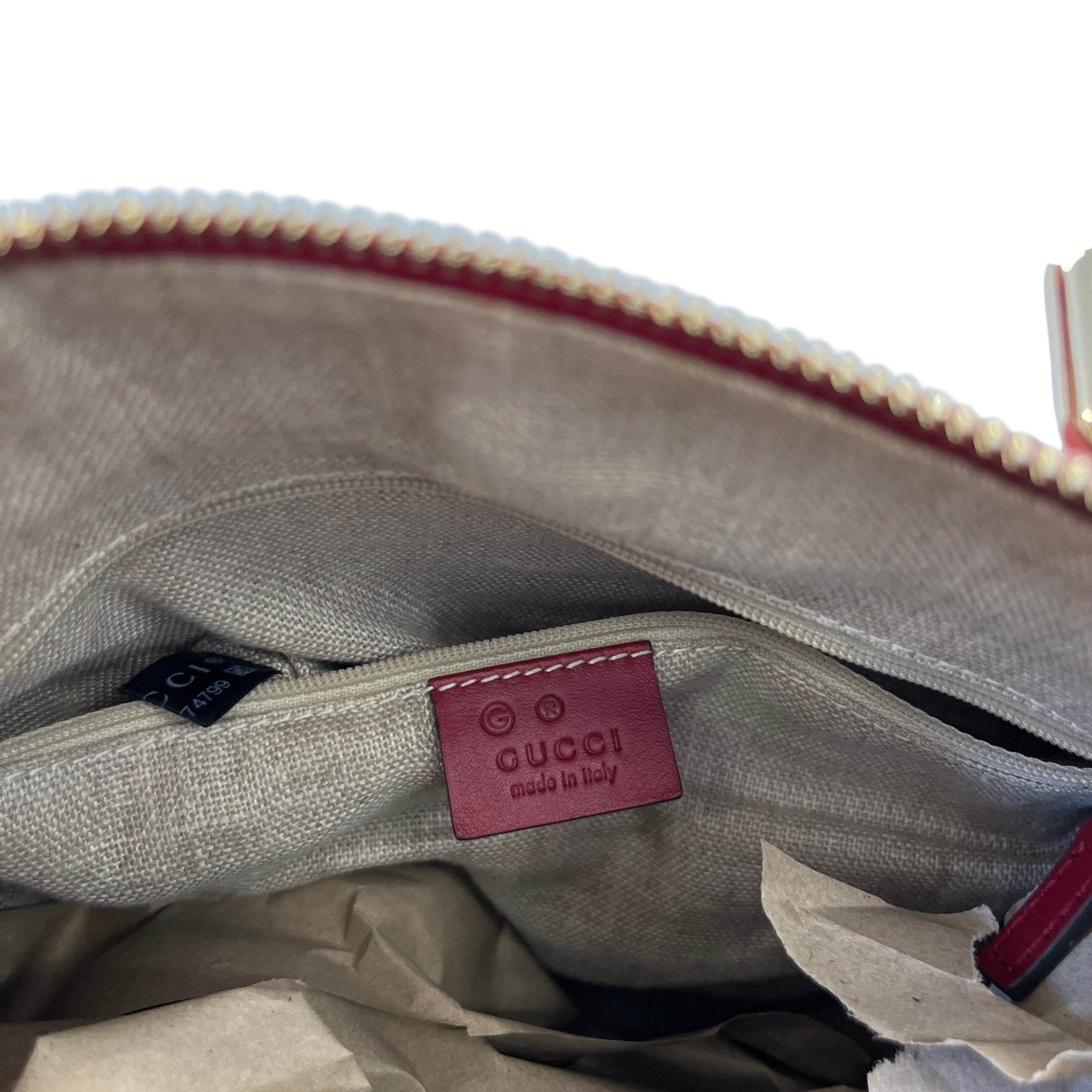 Women's Microguccissima Boston Bag Red