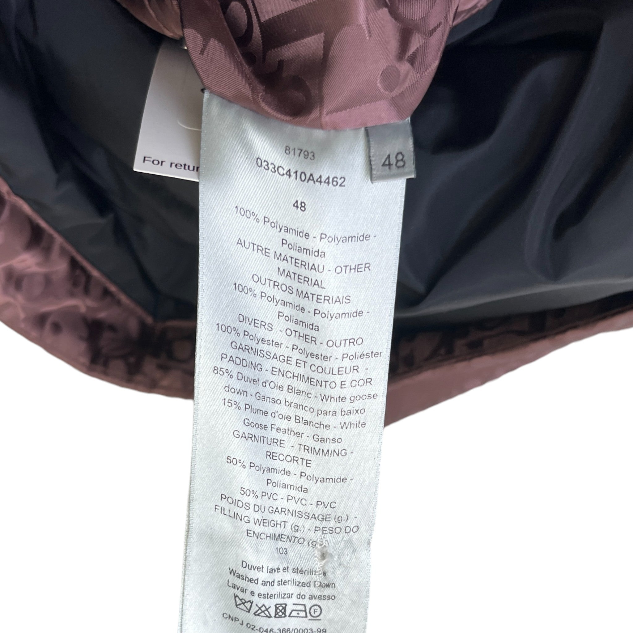 Men's Oblique Gilet Burgundy Size IT 48 / M