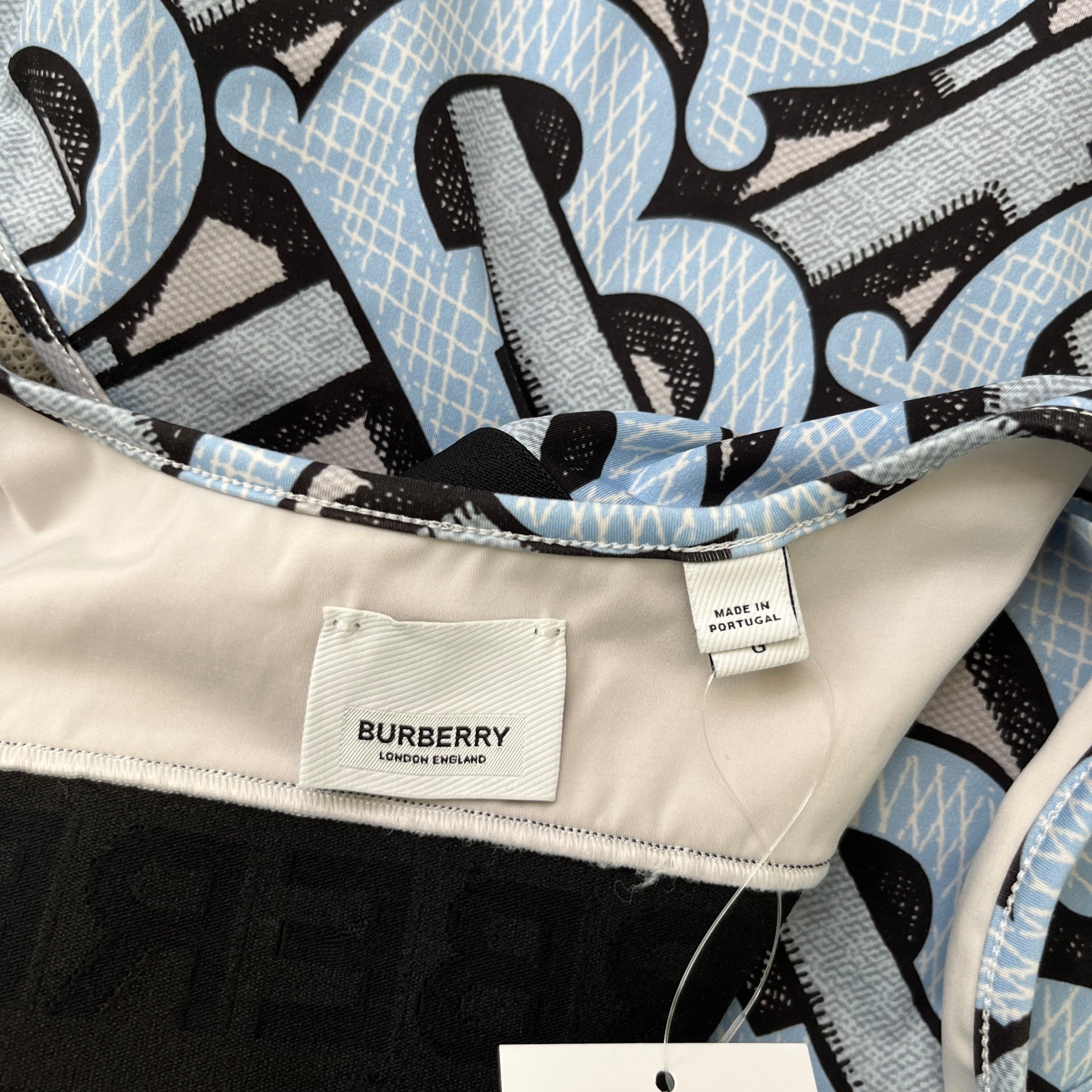 Women's Tb Summer Monogram Bikini Blue Size L