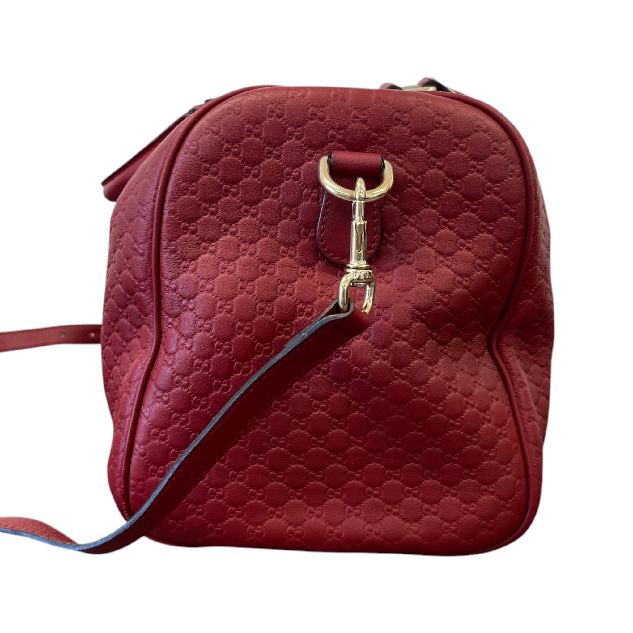 Women's Microguccissima Boston Bag Red