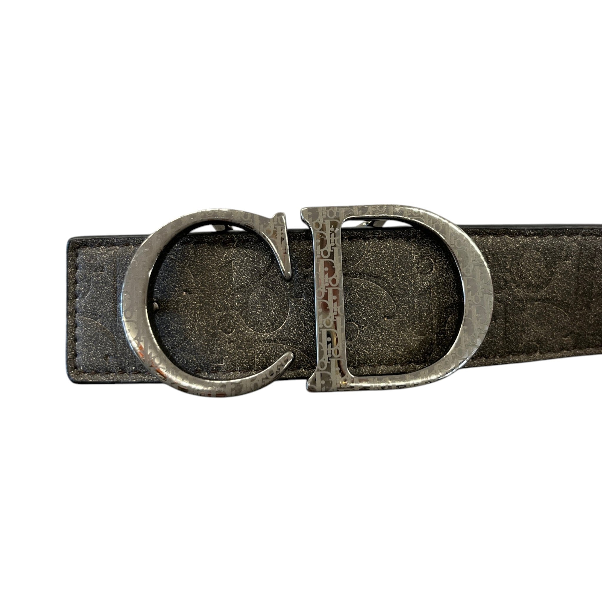 Men's Oblique Belt Black Size Waist 36"
