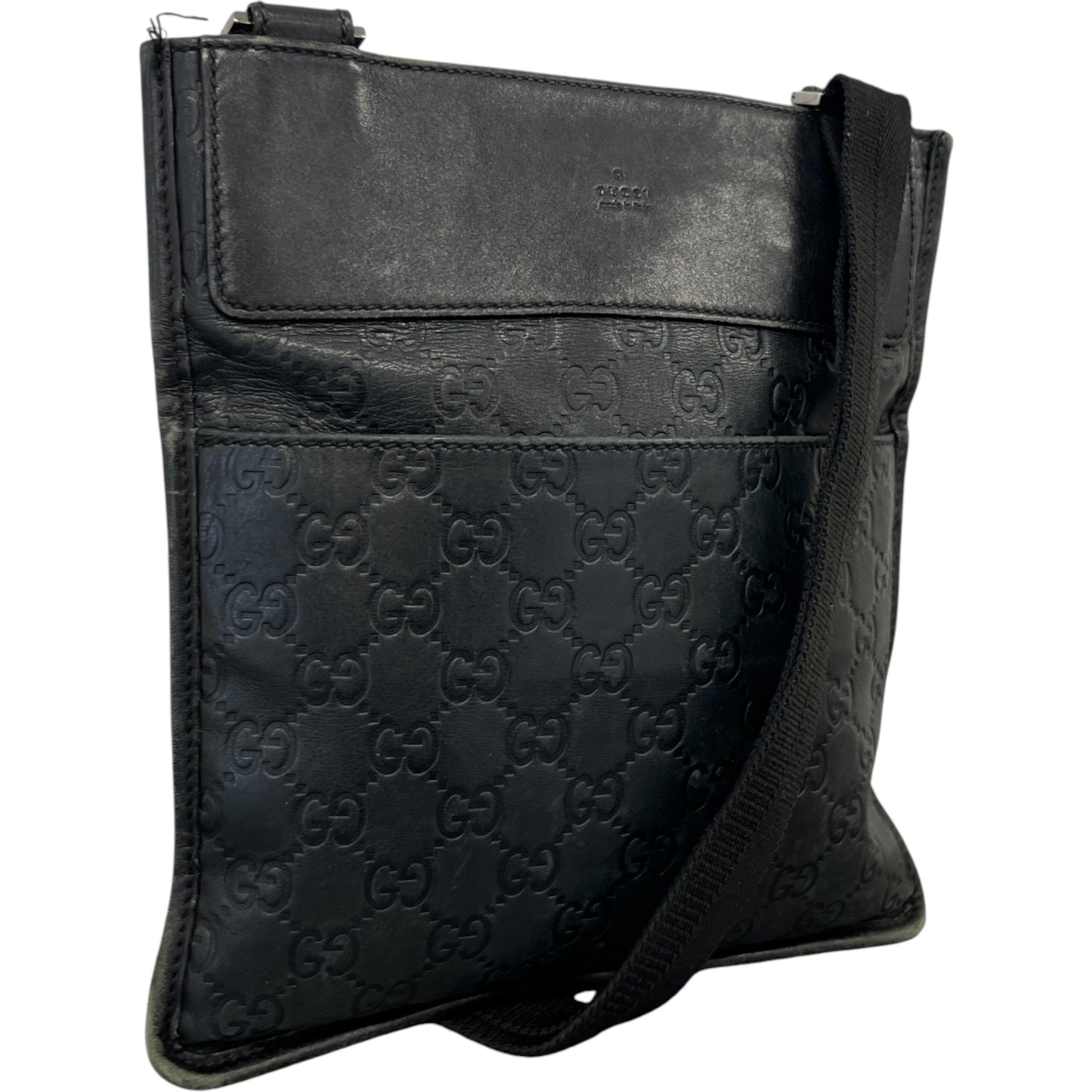 Men's Gg Canvas Messenger Bag Black