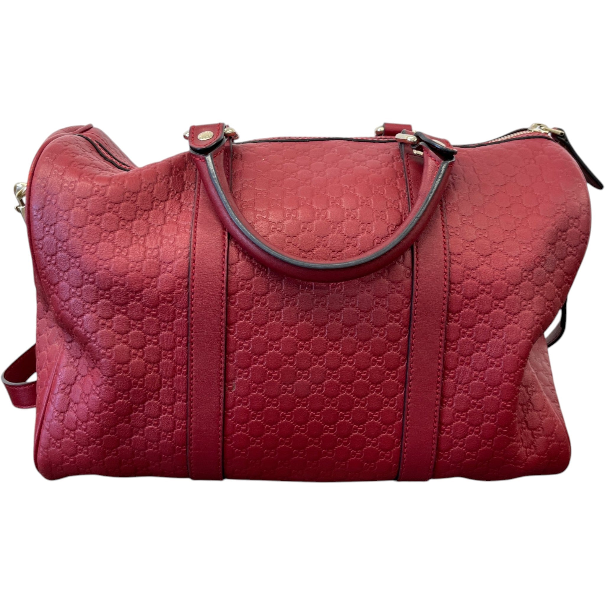 Women's Microguccissima Boston Bag Red
