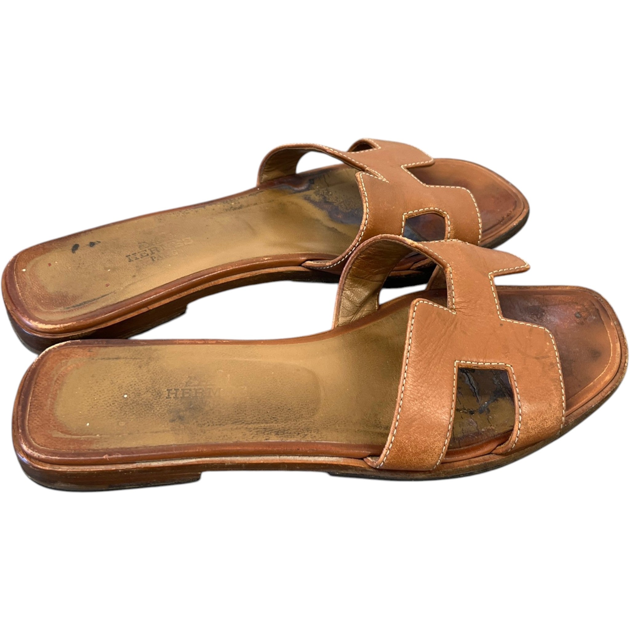 Women's Oran Slides Brown Size EU 37.5 / UK 4.5