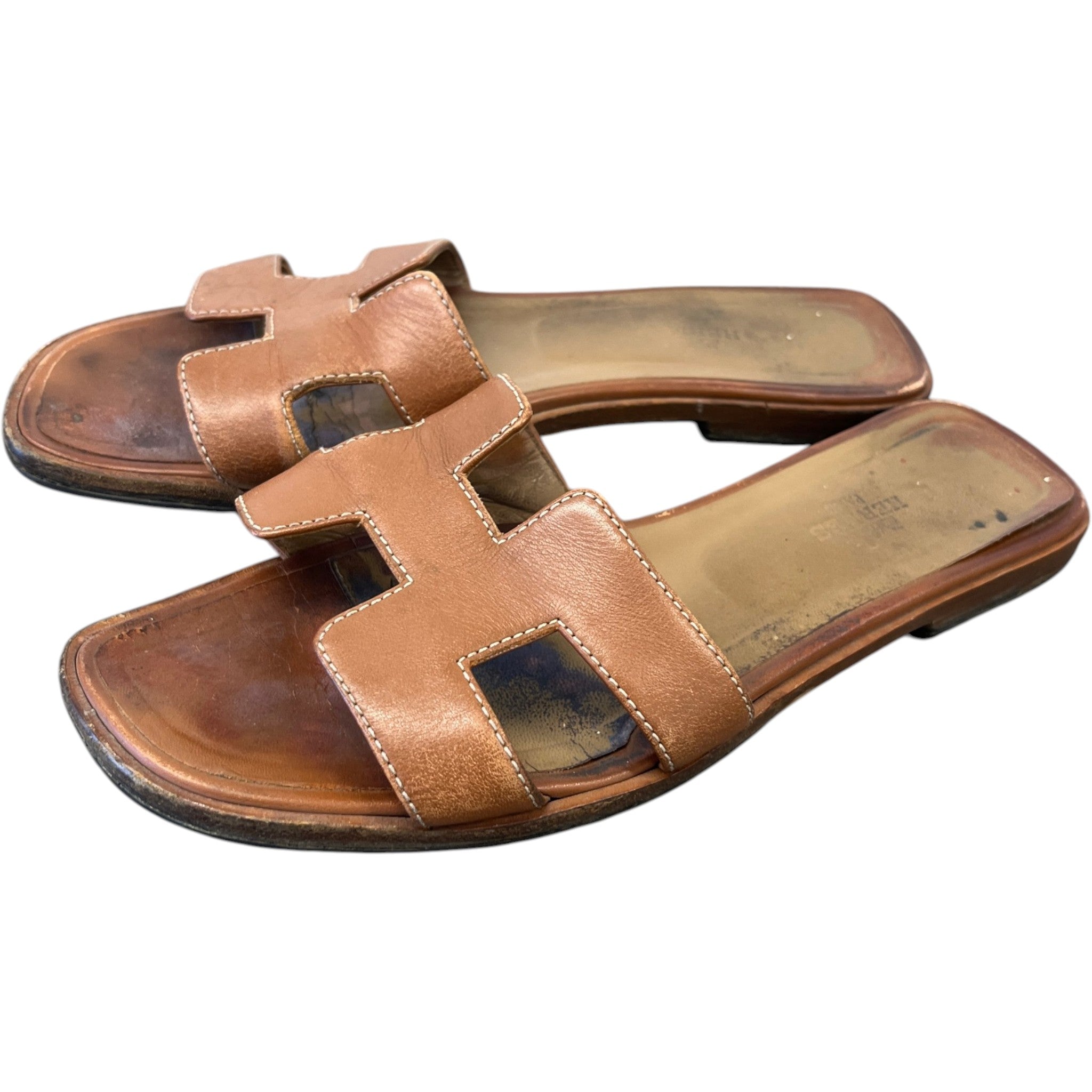 Women's Oran Slides Brown Size EU 37.5 / UK 4.5