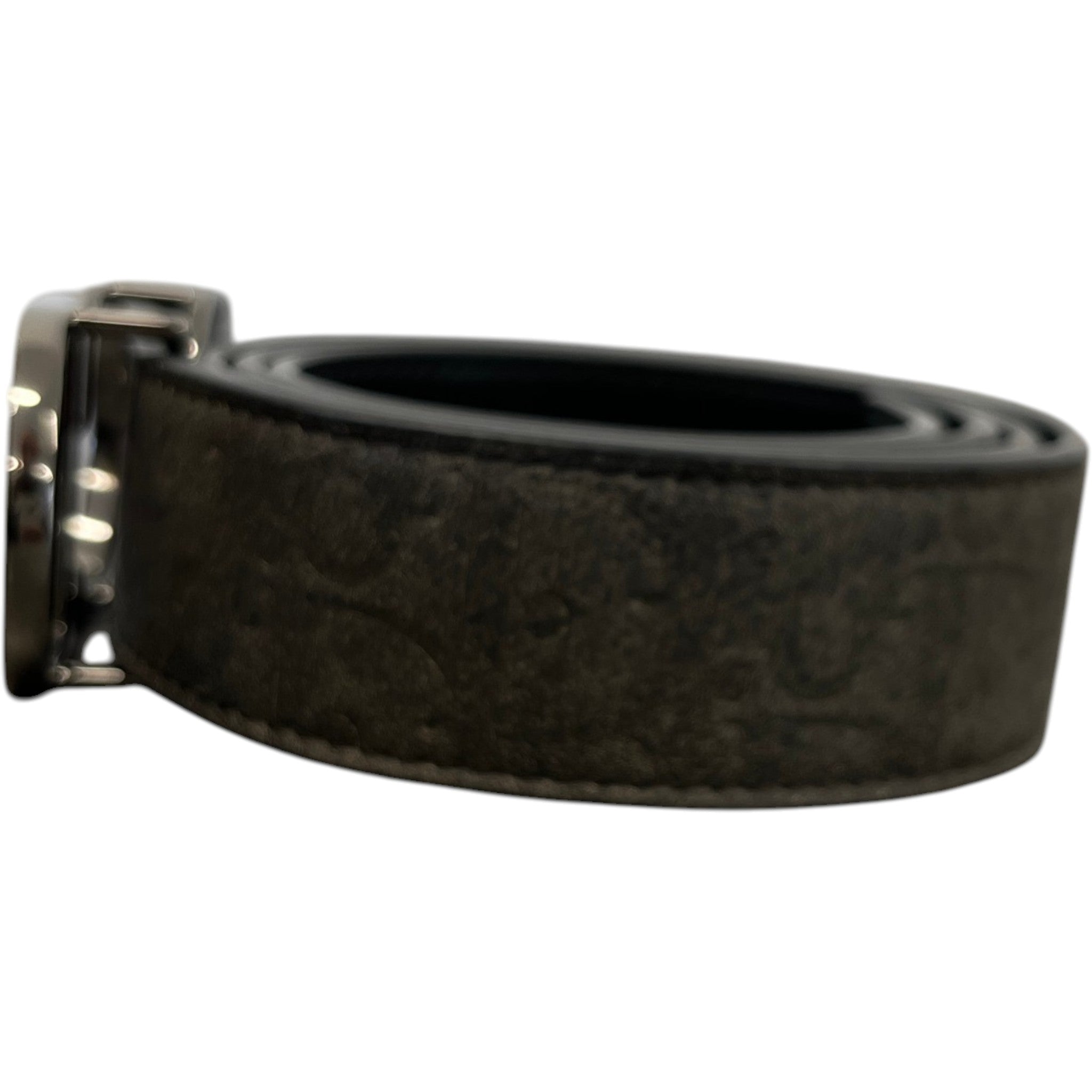 Men's Oblique Belt Black Size Waist 36"