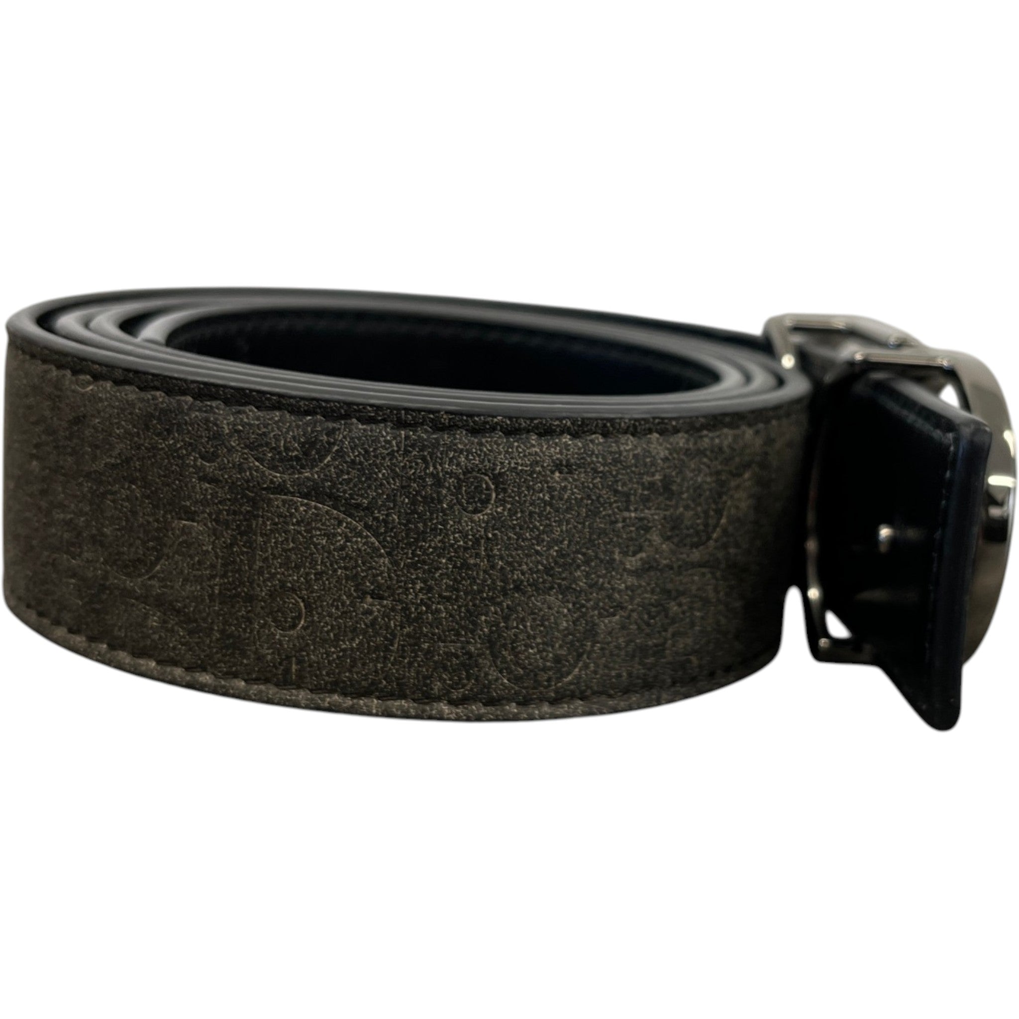 Men's Oblique Belt Black Size Waist 36"