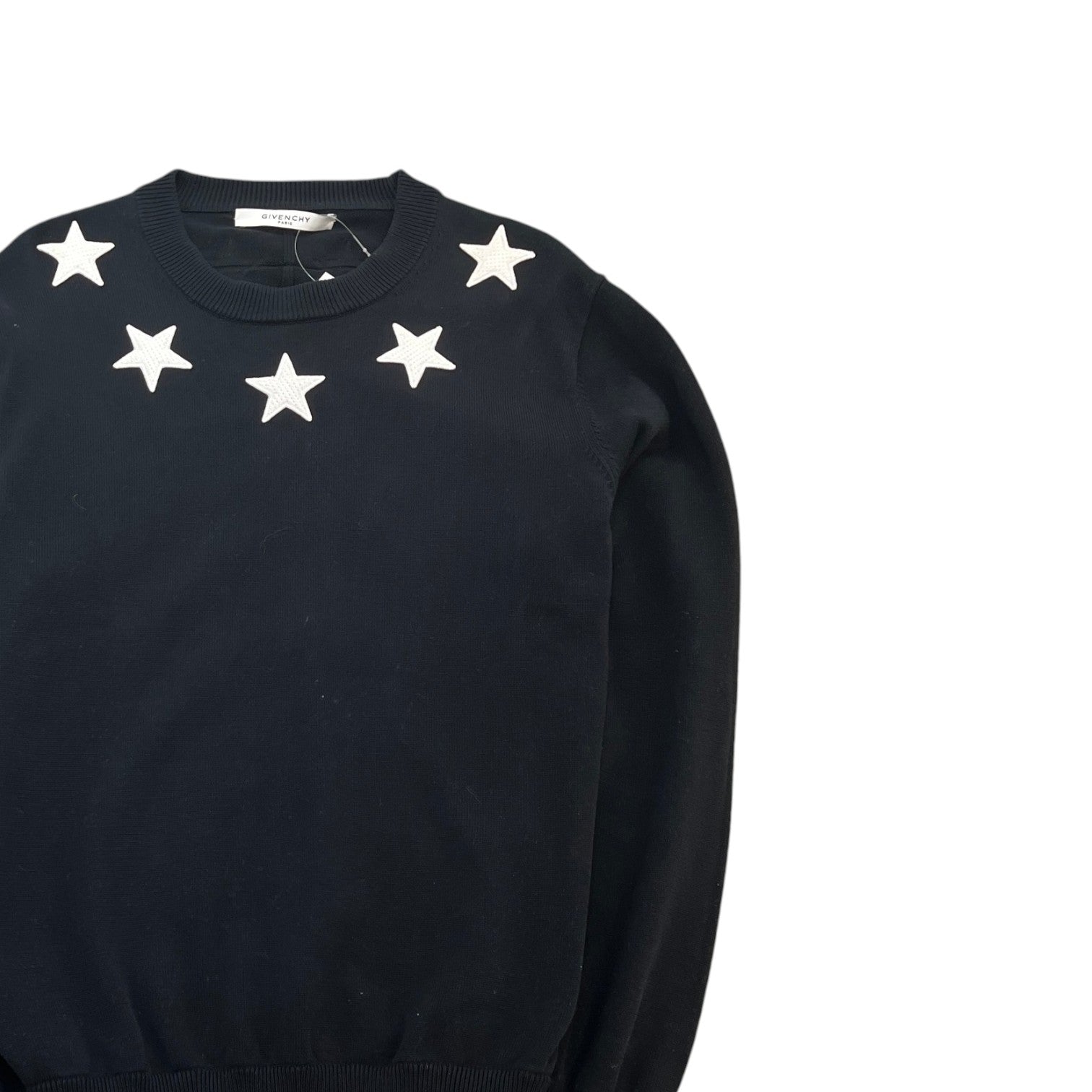 Men's Star Patch Jumper Black Size L