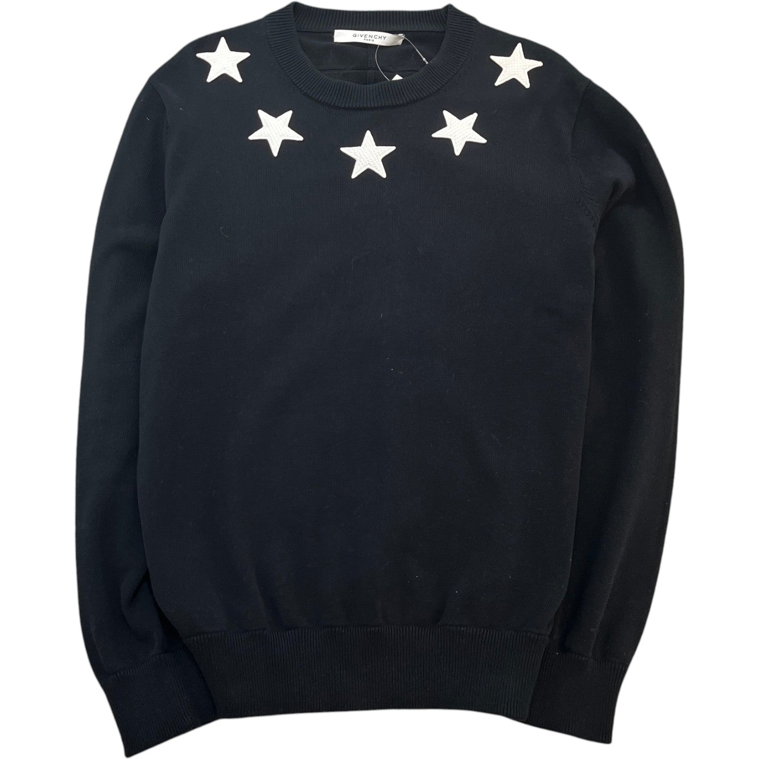 Men's Star Patch Jumper Black Size L