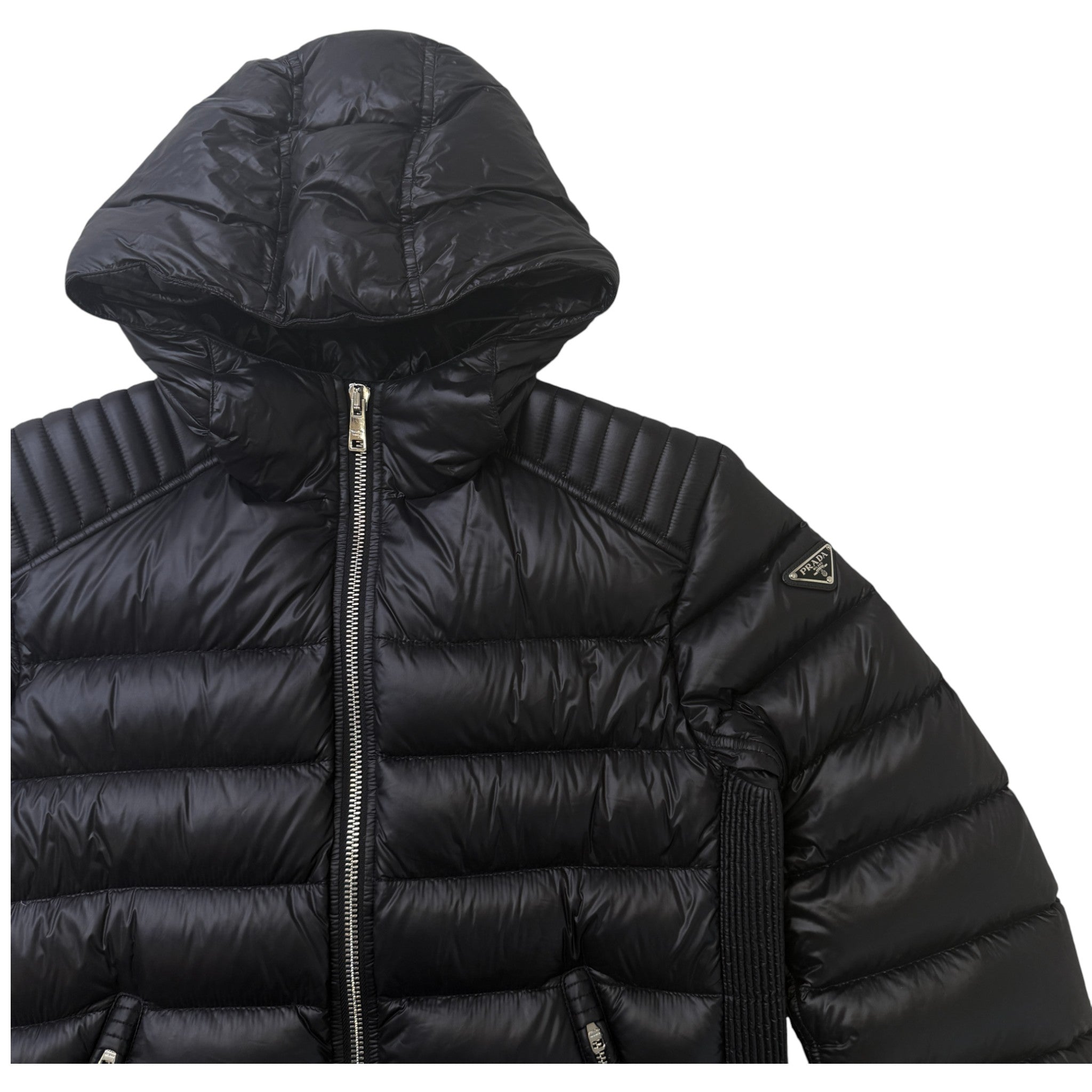 Men's Plaque Logo Down Jacket Black Size IT 50 / L